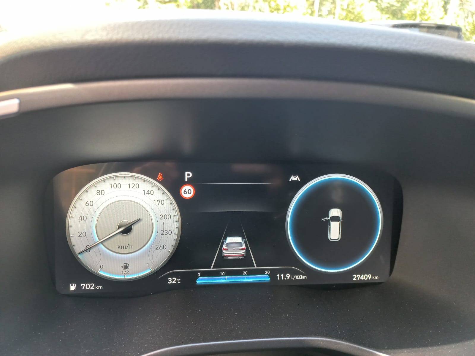 Hyundai Santa Fe,  27 409 км, 2021 года в лизинг