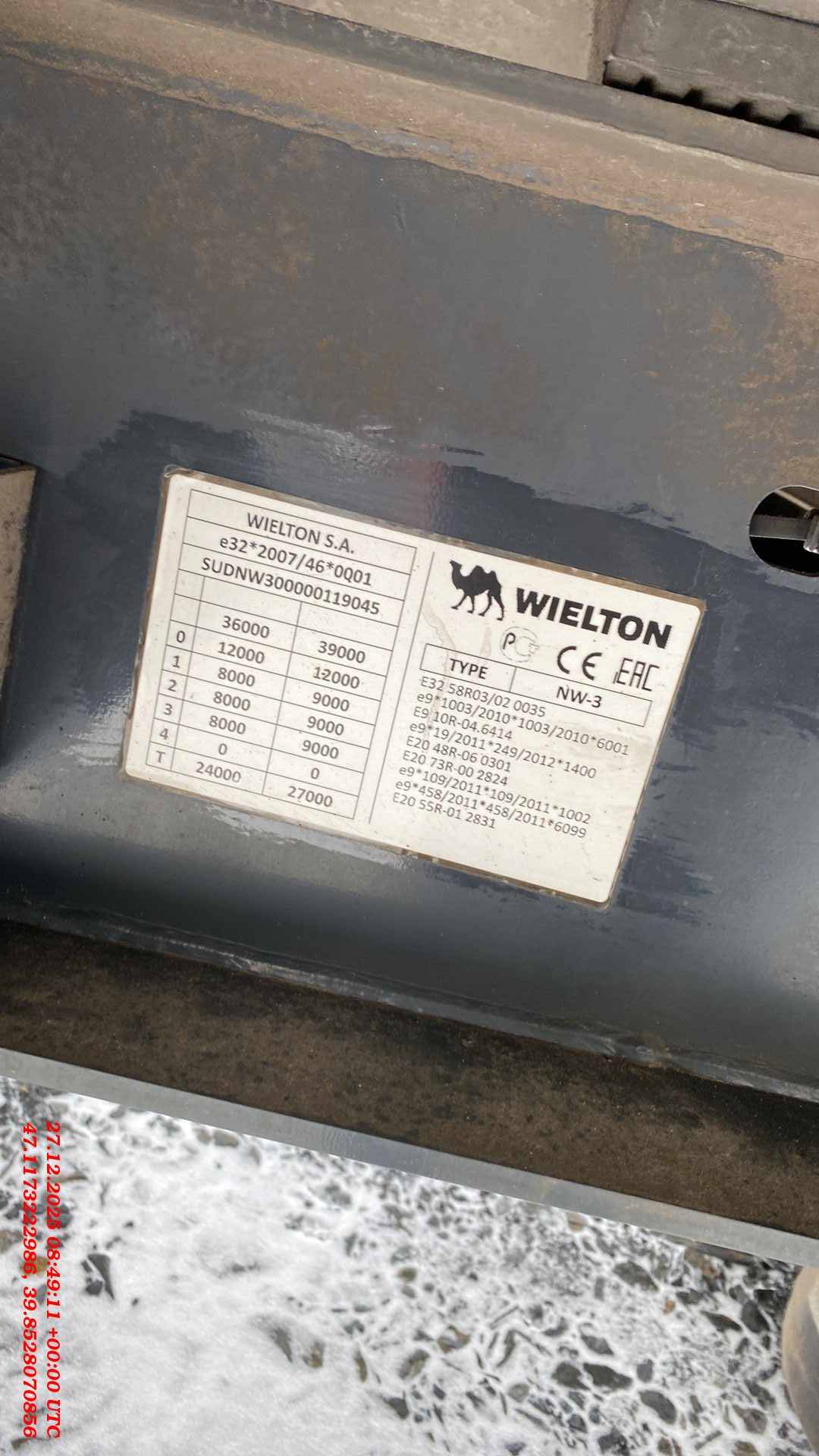 Wielton NW 3 А 48 SD, 2023 года в лизинг