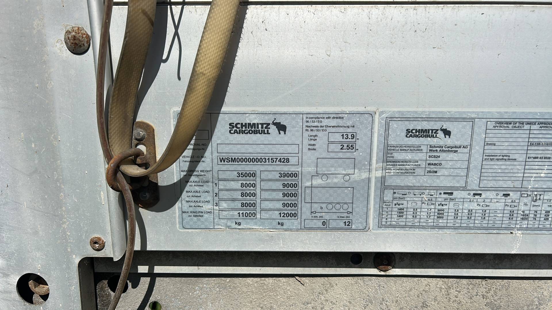 SCHMITZ Шторный SCS 24/L, 2012 года в лизинг