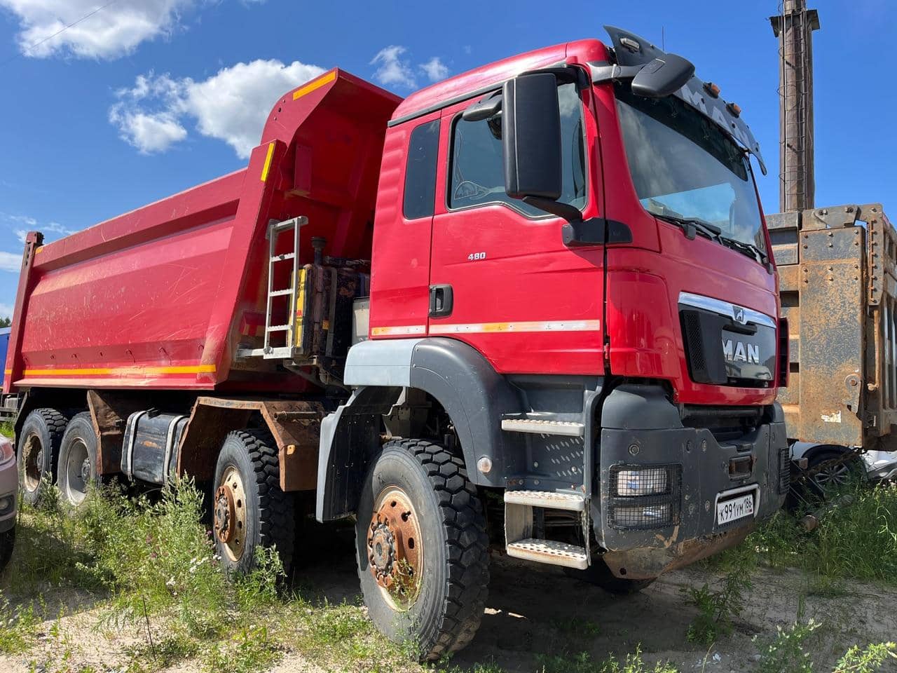 MAN TGS 41.480 8X8 BB-WW (M),  477 398 км, 2019 года