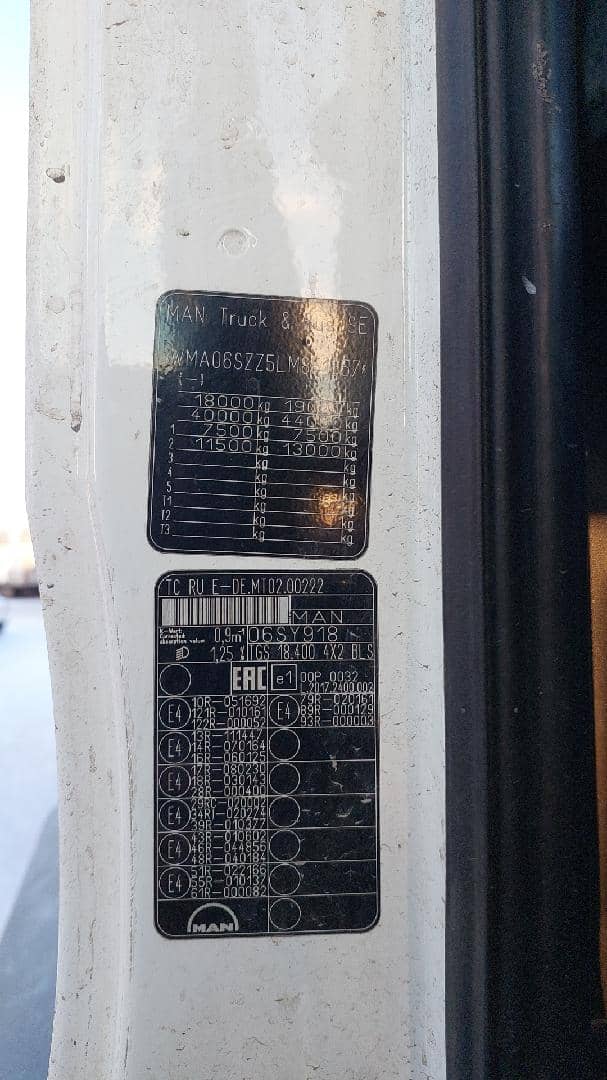 MAN TGS 18.400 4X2 BLS (L),  1 075 512 км, 2019 года