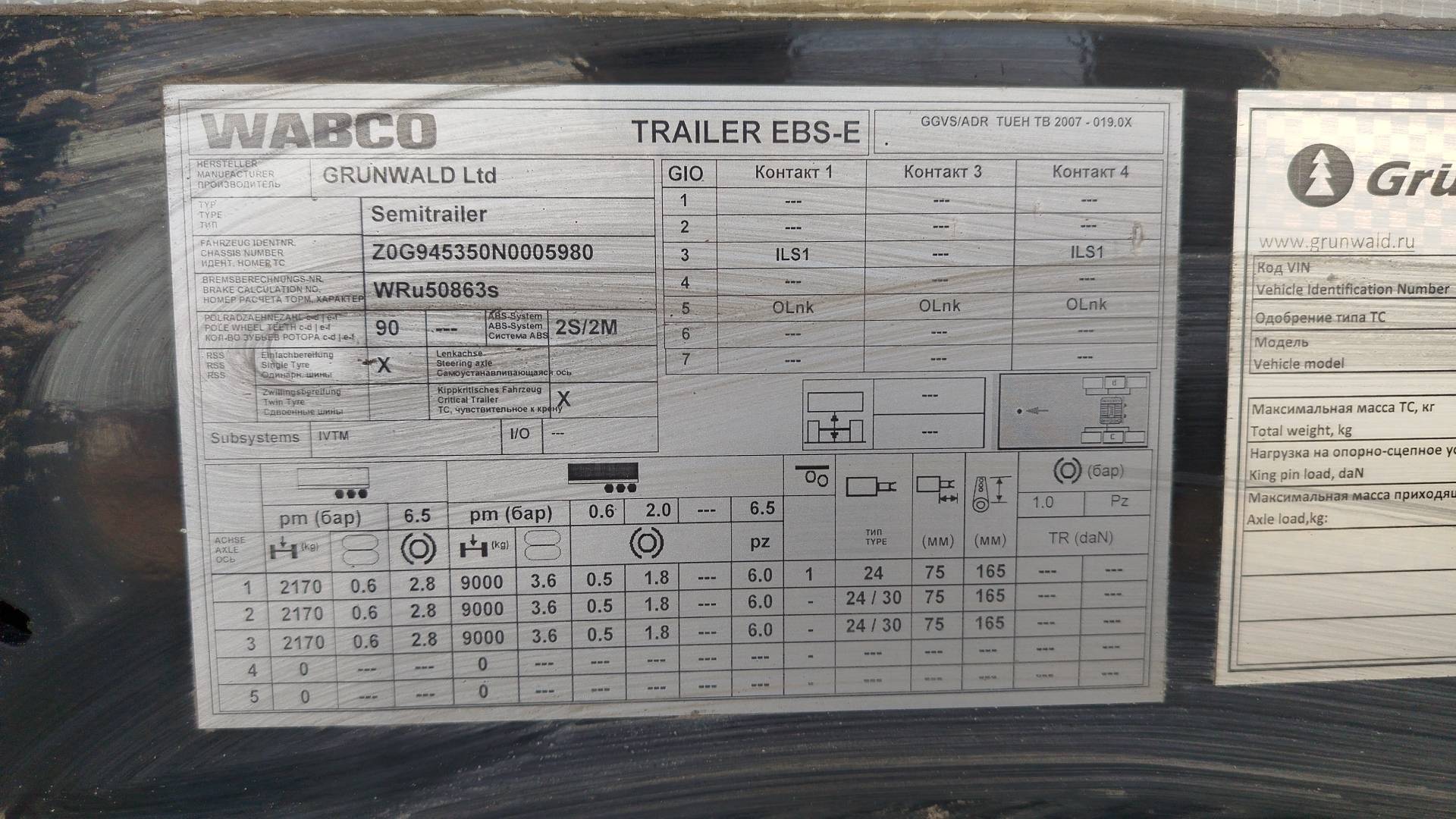 Grunwald Самосвальный TSt 31 (9453-0000010-50), 2022 года в лизинг