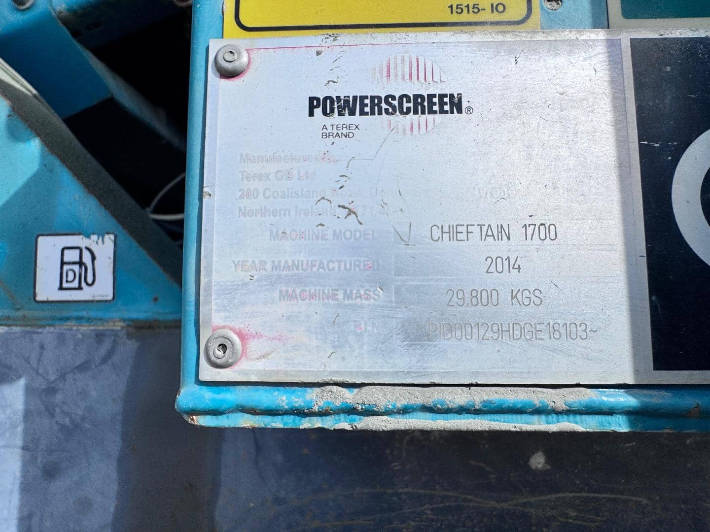 POWERSCREEN Chieftain 1700, 2014 года в лизинг