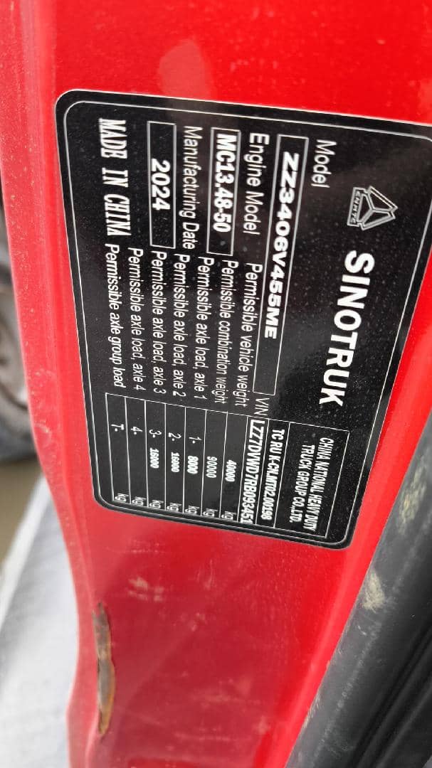 Sitrak ZZ3406V455ME,  99 138 км, 2024 года в лизинг
