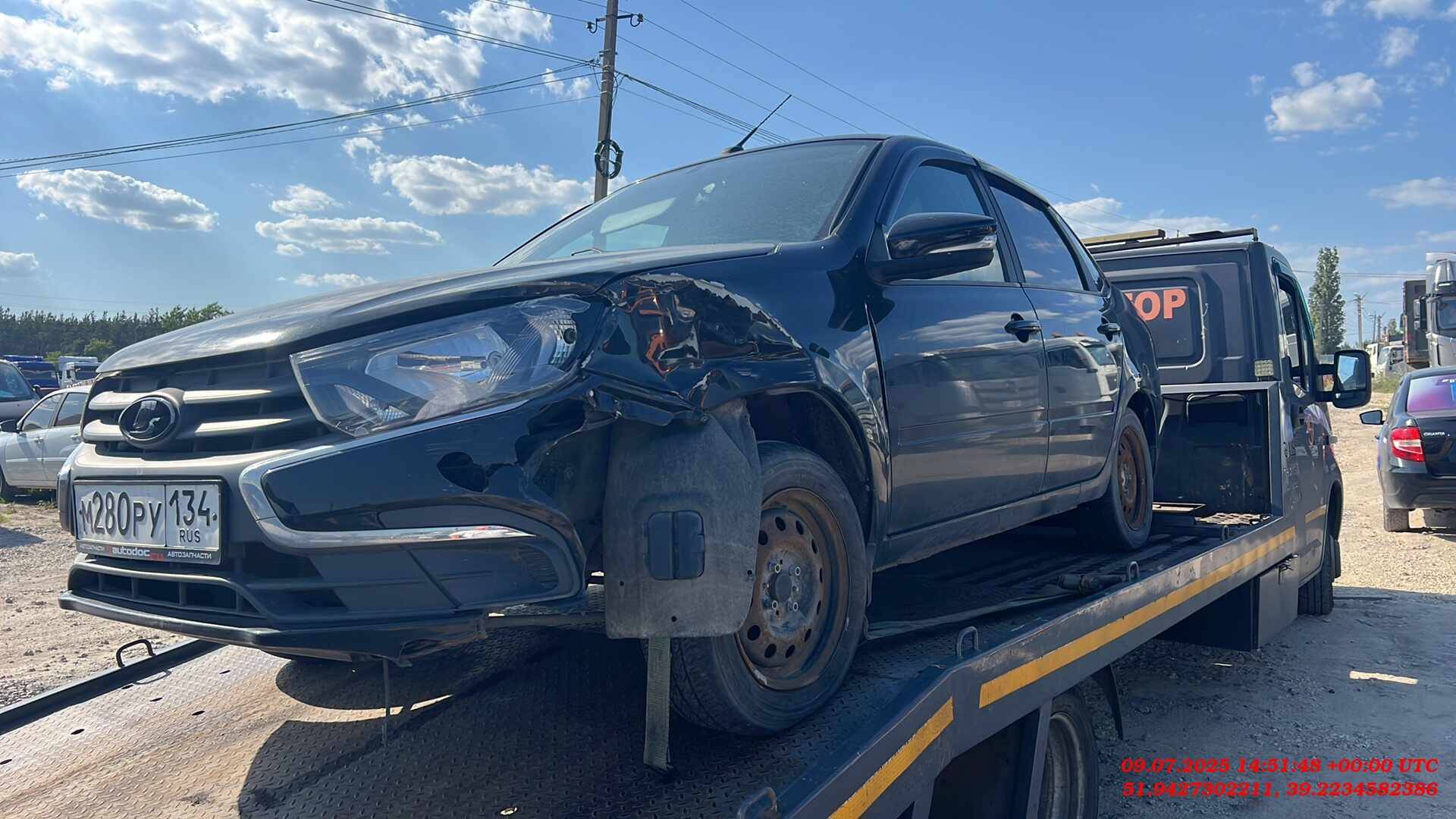 Lada Granta седан,  100 000 км, 2022 года в лизинг