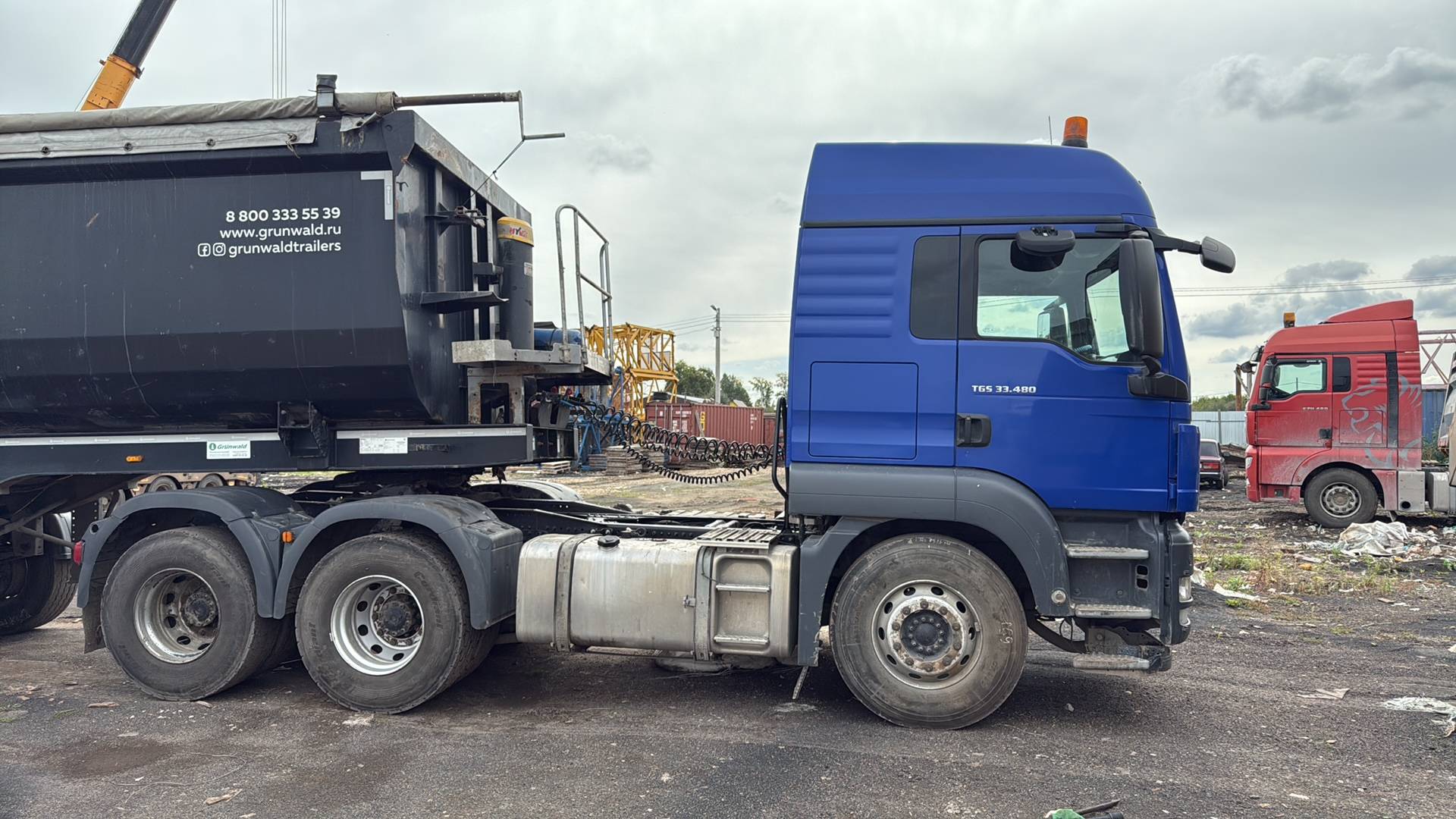 MAN TGS 33.480 6X4 BBS-WW (L),  498 310 км, 2019 года в лизинг