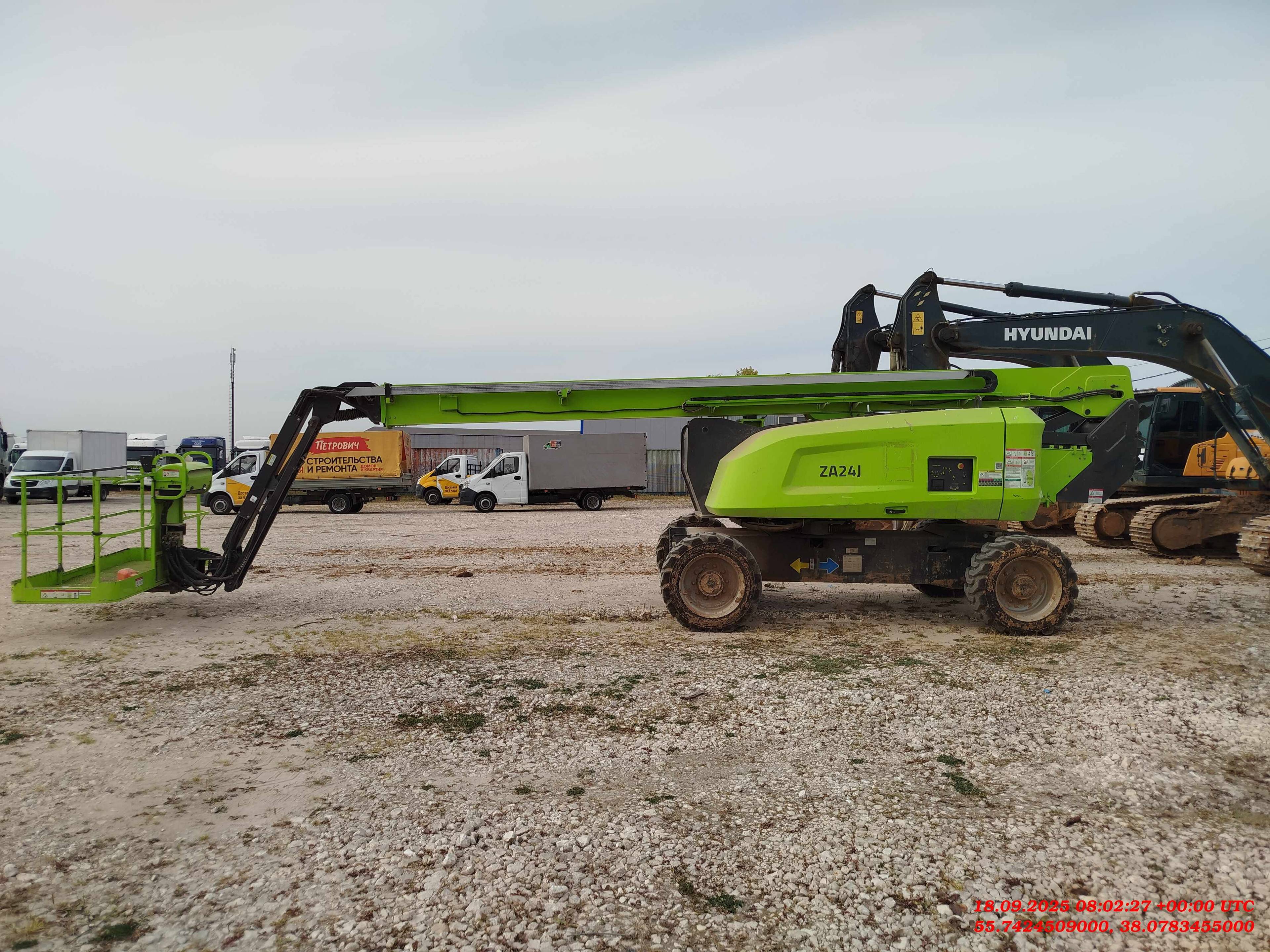 Zoomlion ZA24J Самоходный коленчатый подъемник,  1 525 км, 2023 года в лизинг