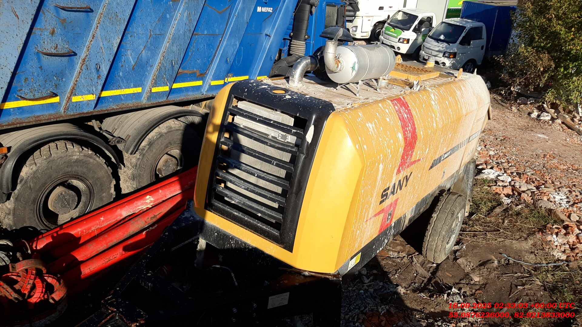 SANY HBT8018C-5S самоходный бетононасос прицепной
