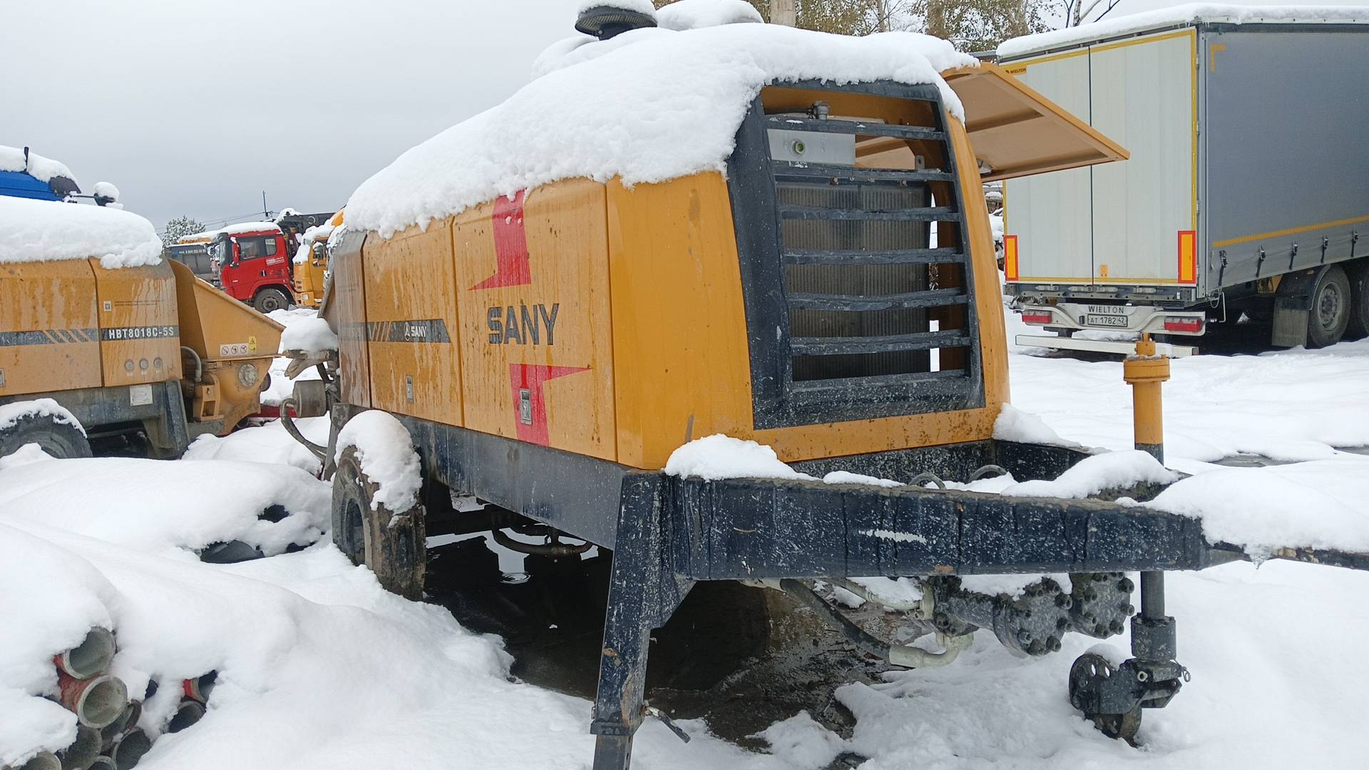 SANY HBT6016C-5S самоходный бетононасос прицепной
