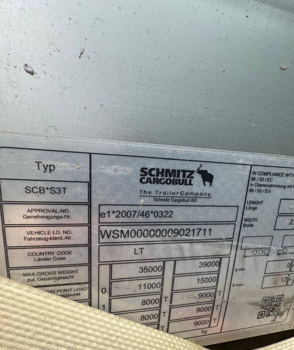 SCHMITZ Шторный SCS 24/L Лот 000007910