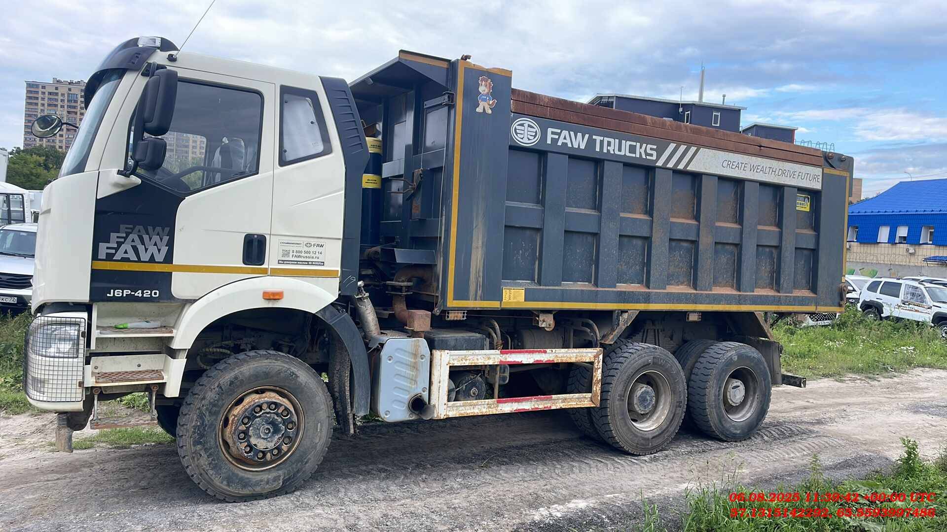 FAW CA3250P66K24L1TE5 6x6,  139 029 км, 2022 года в лизинг