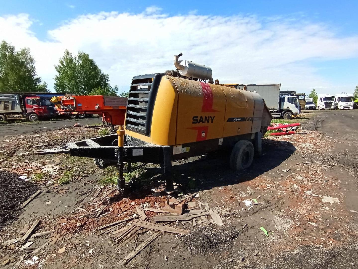 SANY HBT6016C-5S самоходный бетононасос прицепной