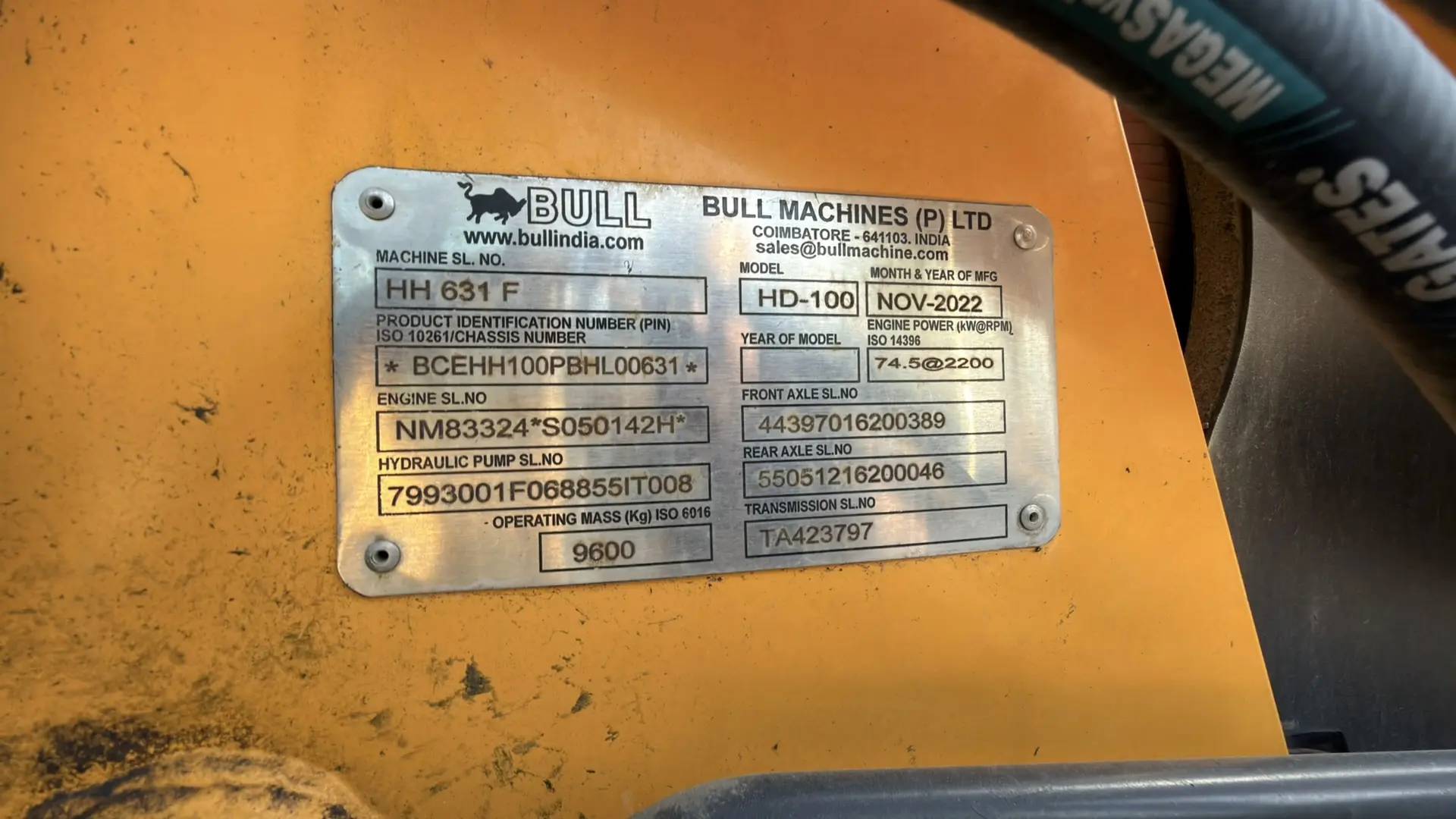 BULL HD100, 2022 года в лизинг