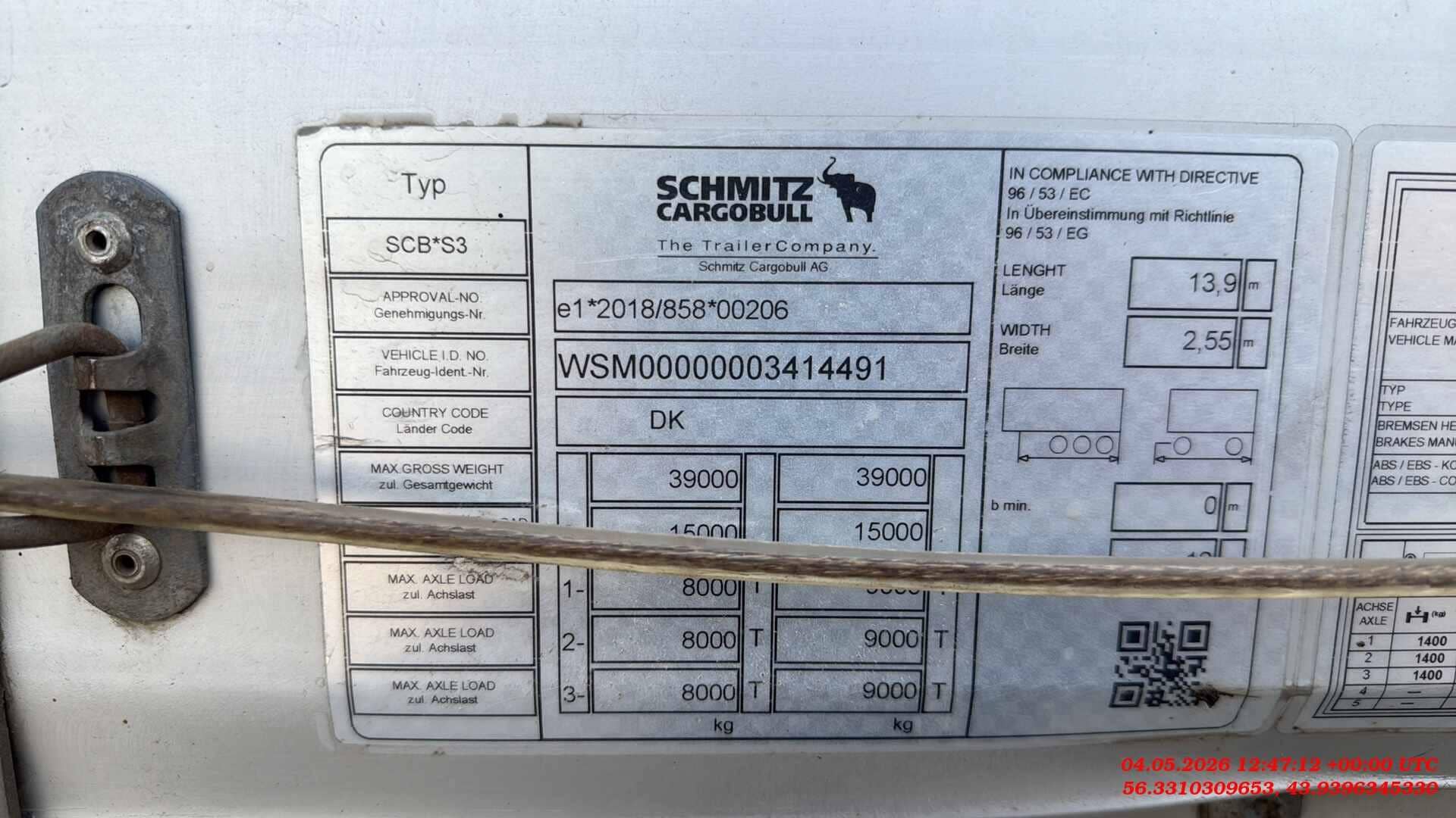 SCHMITZ Шторный SCS 24/L, 2023 года в лизинг
