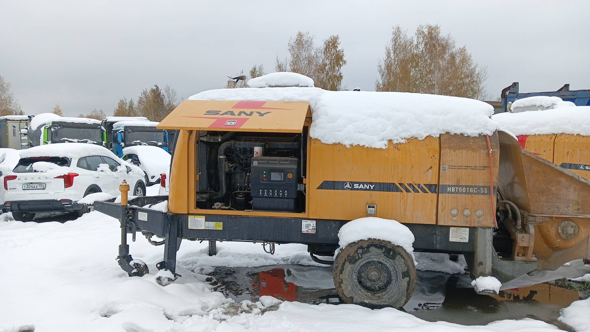 SANY HBT6016C-5S самоходный бетононасос прицепной, 2023 года в лизинг