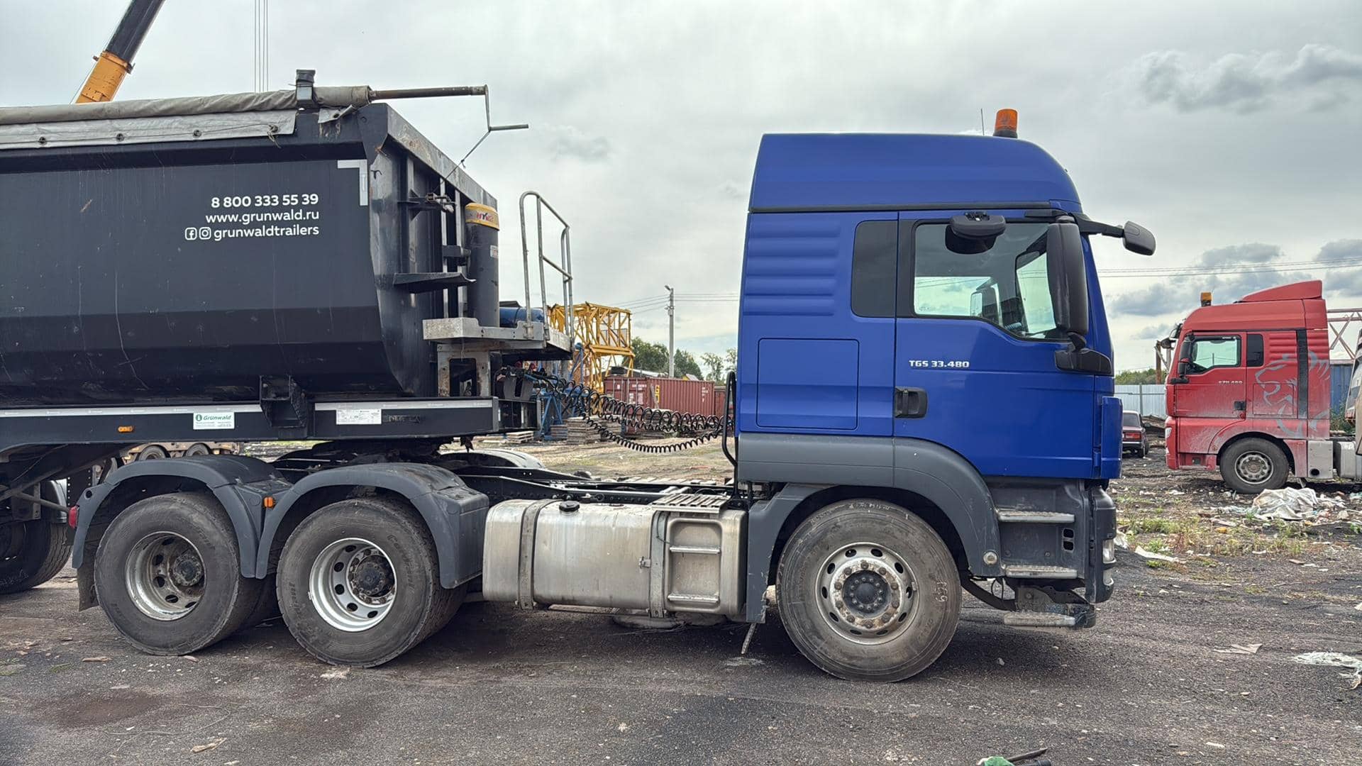 MAN TGS 33.480 6X4 BBS-WW (L),  498 310 км, 2019 года в лизинг