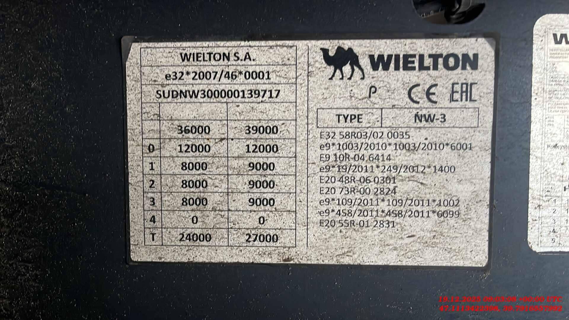 Wielton NW 3 А 48 SD, 2023 года в лизинг