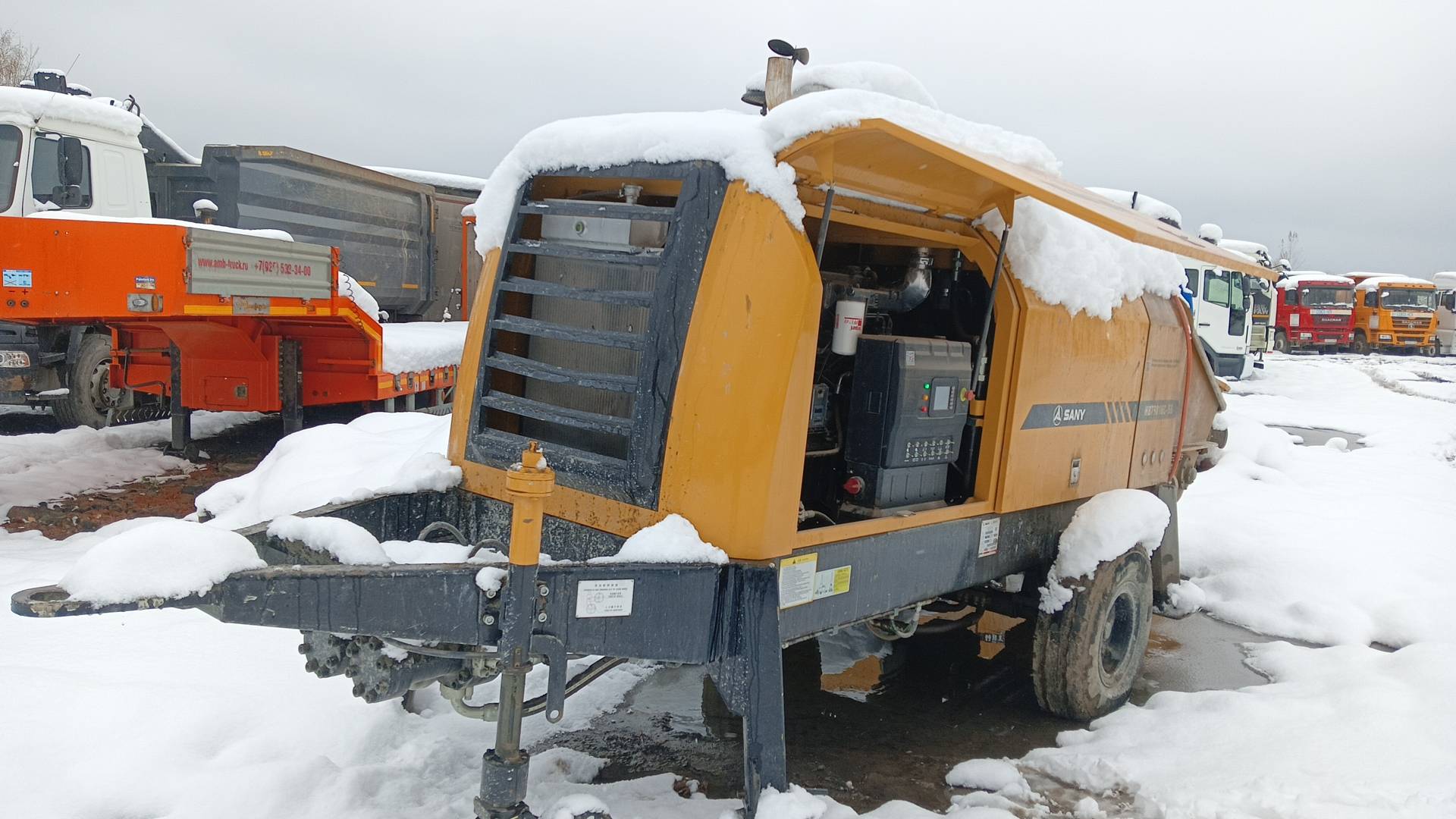 SANY HBT6016C-5S самоходный бетононасос прицепной, 2023 года в лизинг