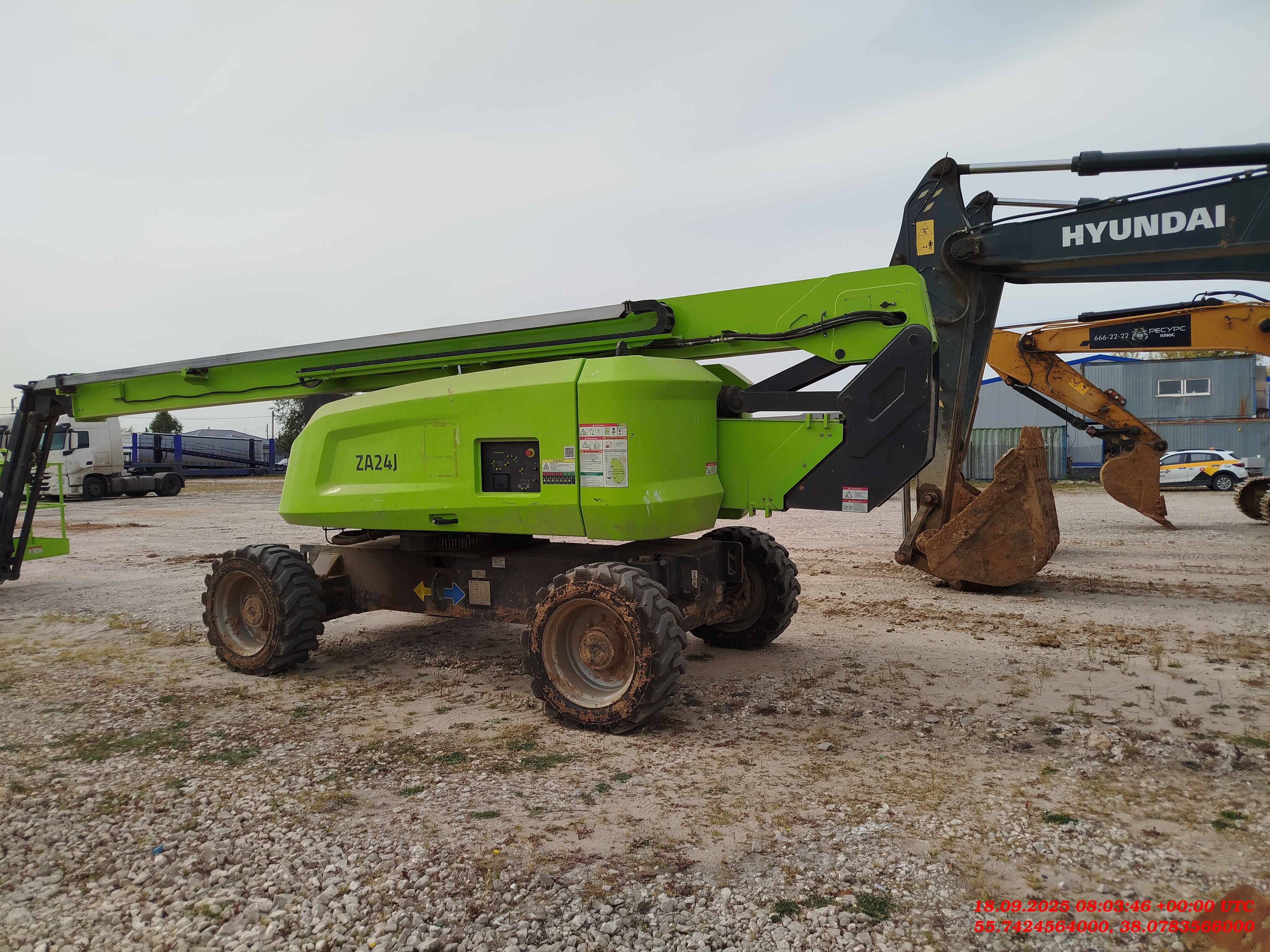 Zoomlion ZA24J Самоходный коленчатый подъемник,  1 525 км, 2023 года в лизинг