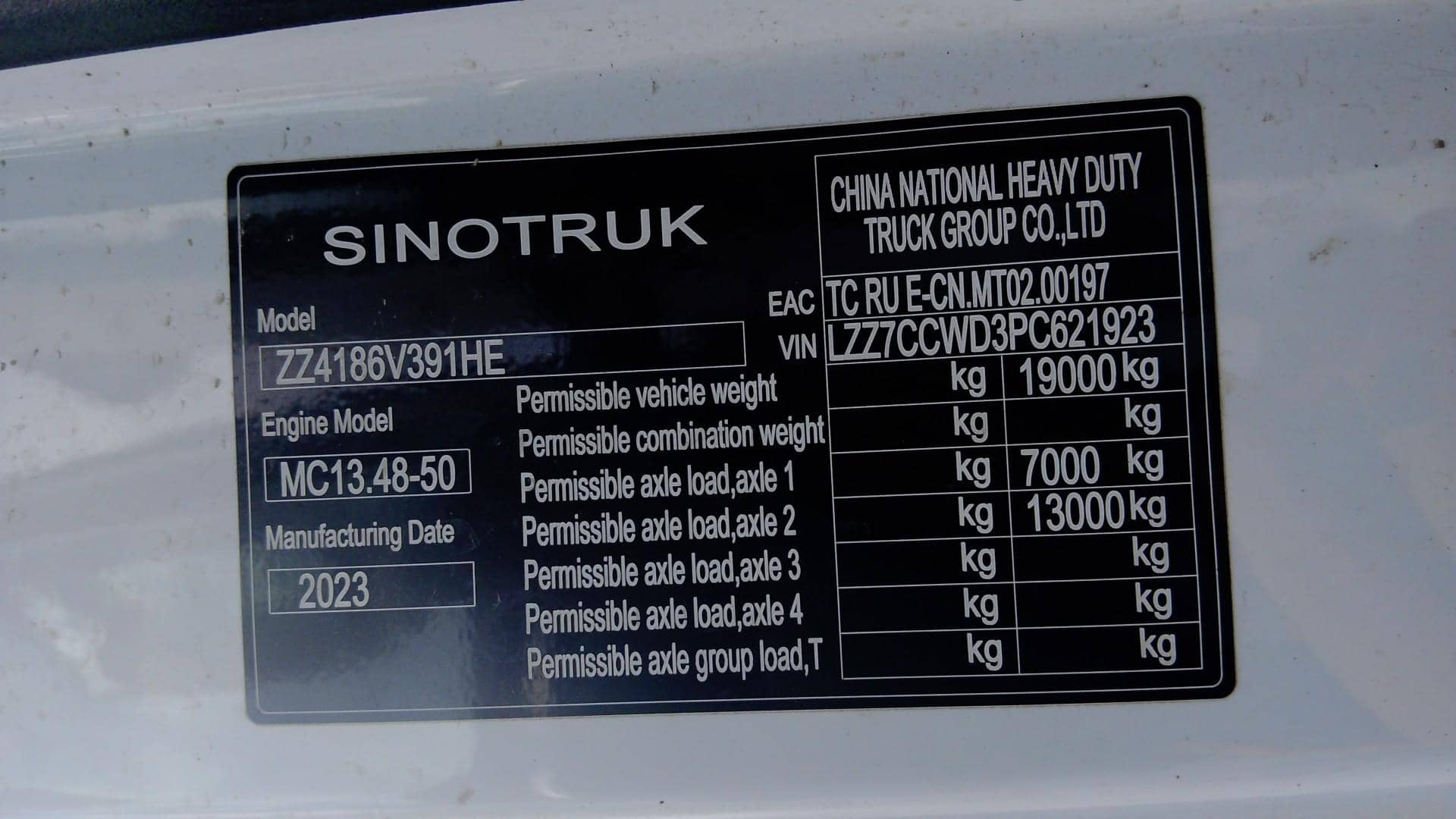 Sitrak ZZ4186V391HE,  167 977 км, 2023 года в лизинг