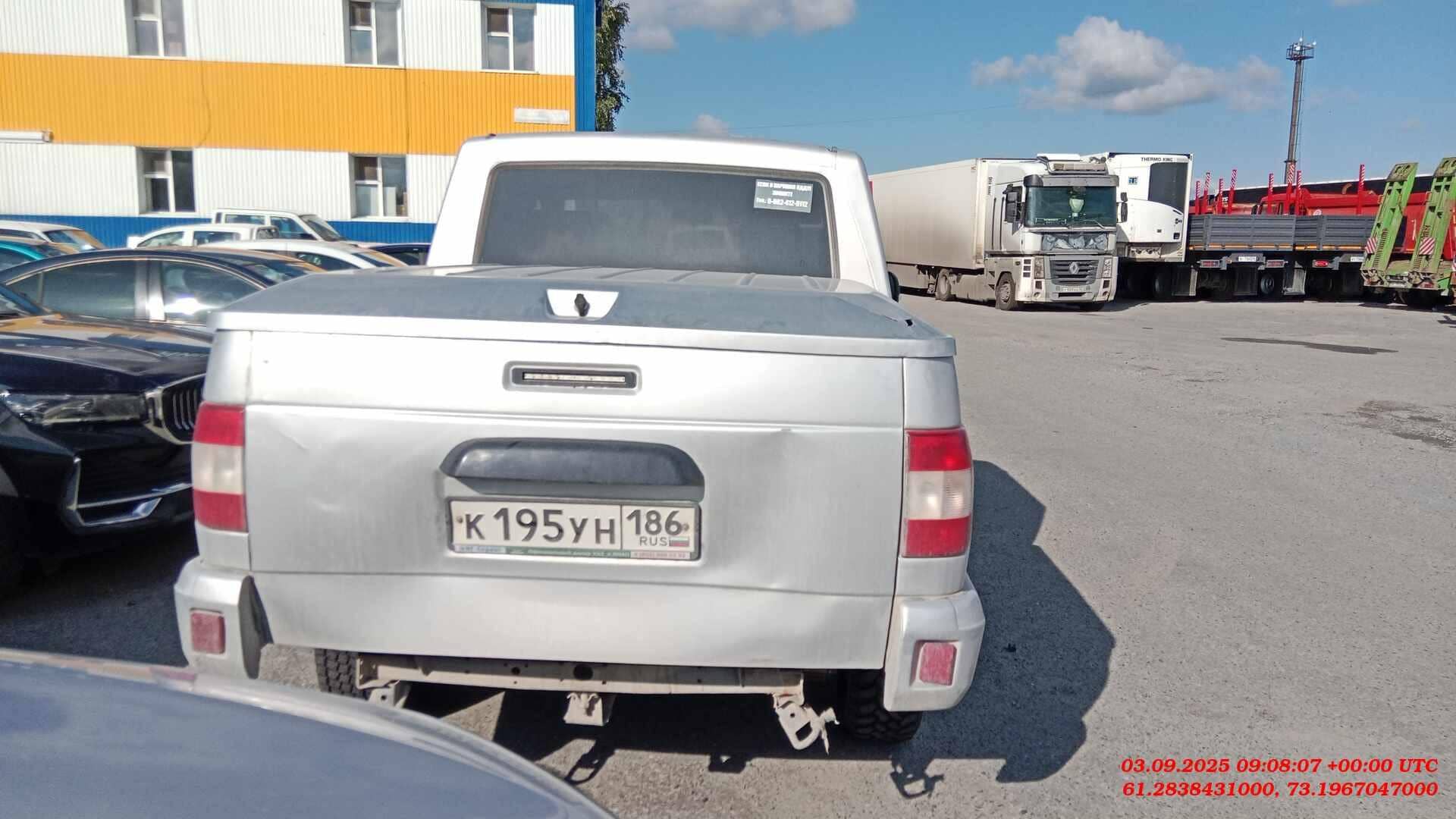 УАЗ Pickup,  100 000 км, 2023 года в лизинг