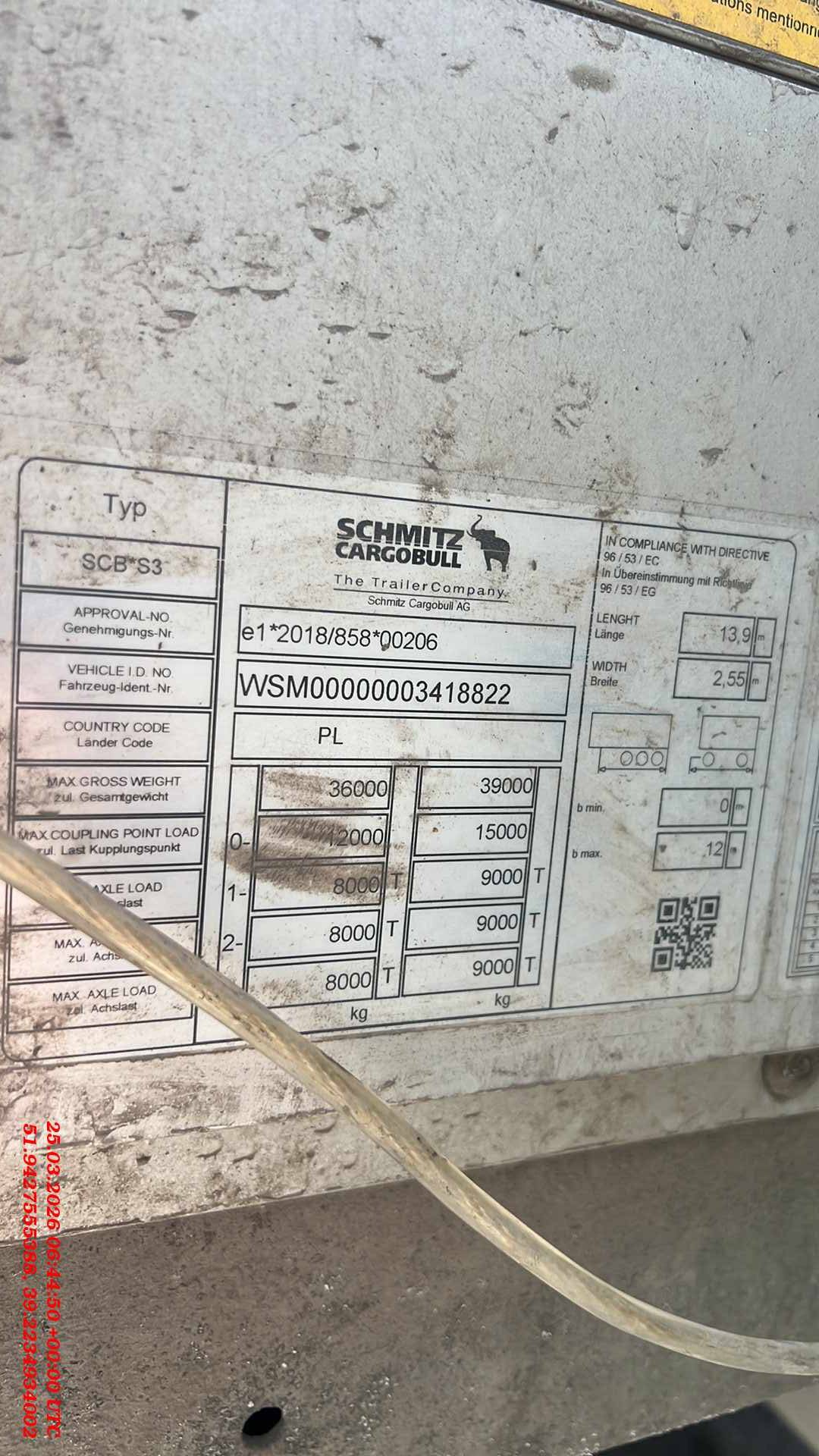 SCHMITZ Шторный SCS 24/L, 2023 года