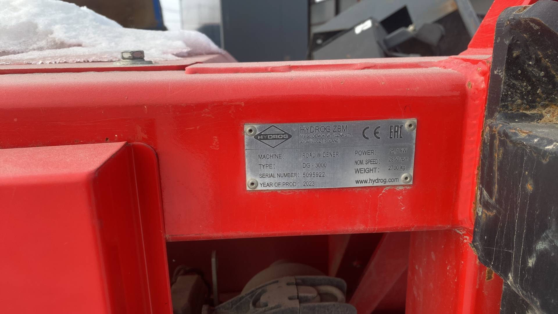 HYDROG DG-3000 Отсыпщик-укладчик обочин навесной, 2023 года в лизинг