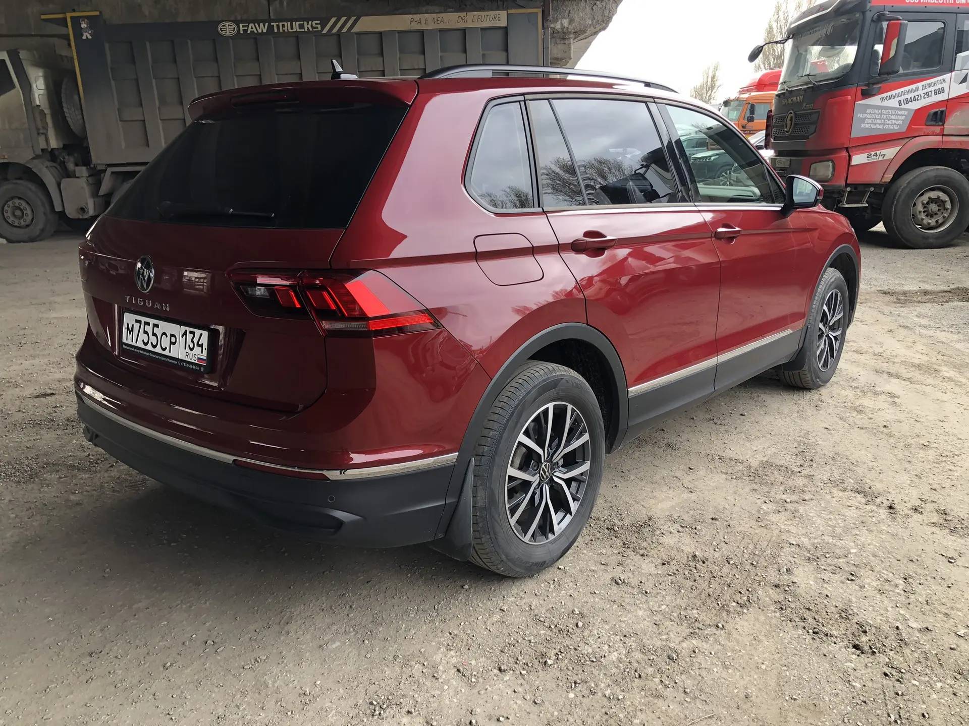 Volkswagen Tiguan,  52 606 км, 2022 года в лизинг