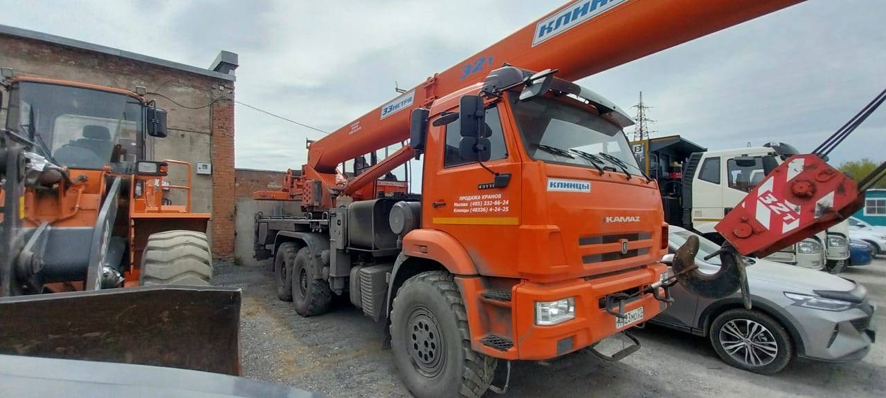 Клинцы КС-55729-5К-3 KAMAZ-43118 (6х6) (Е4) г/п 32т. стрела 33м.  Лот 000008585