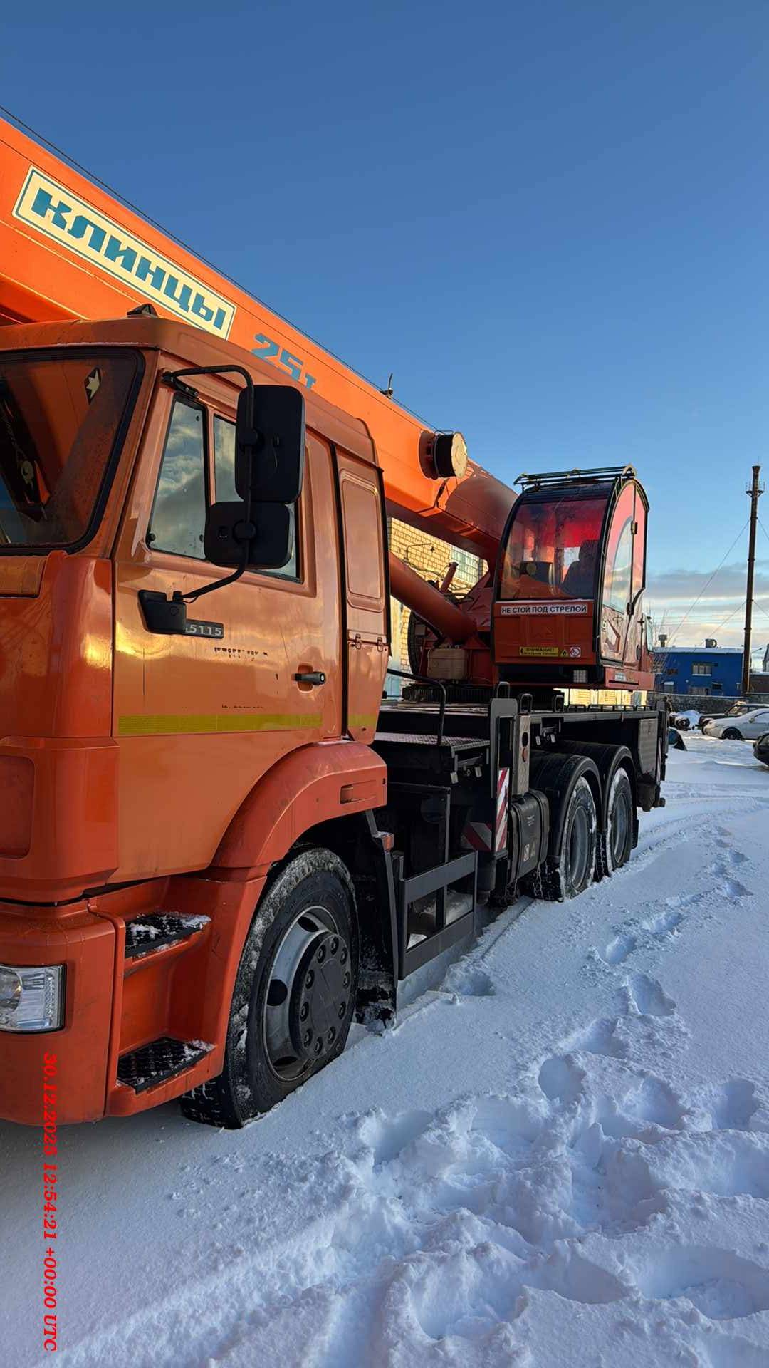 Клинцы КС-55713-1К-1 КАМАЗ-65115 (6х4) г/п 25т. стрела 21м.,  26 390 км, 2023 года в лизинг