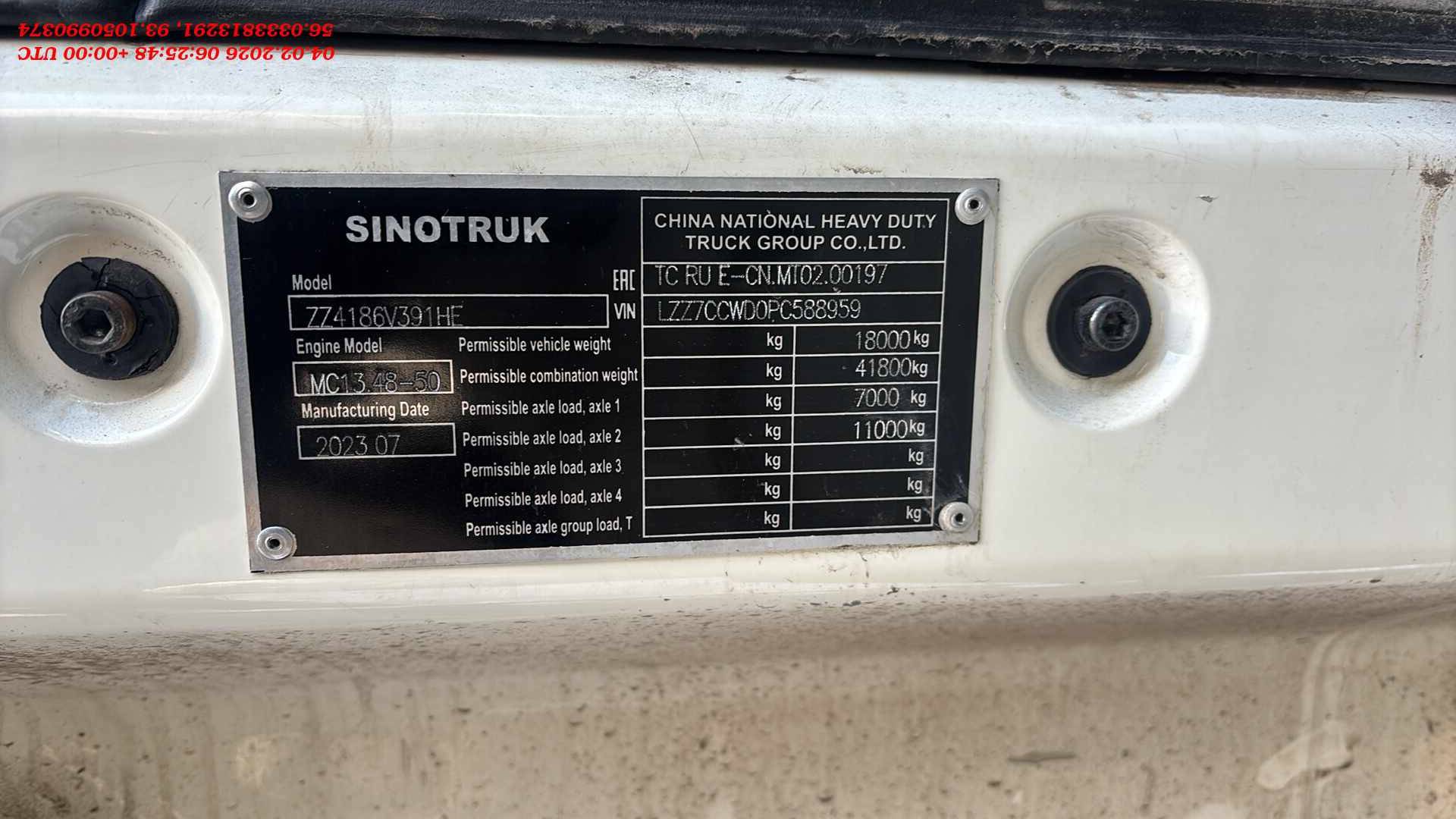 Sitrak ZZ4186V391HE,  403 631 км, 2023 года в лизинг
