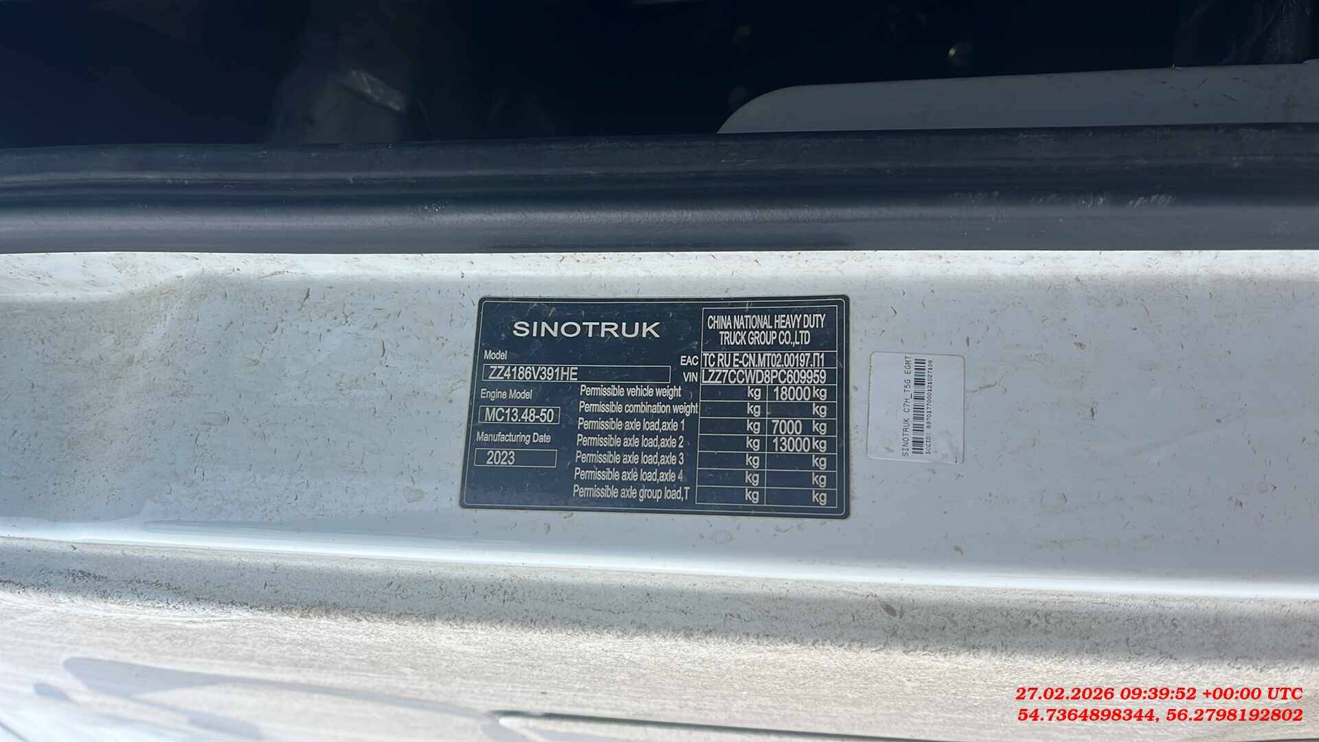 Sitrak ZZ4186V391HE,  454 757 км, 2023 года в лизинг