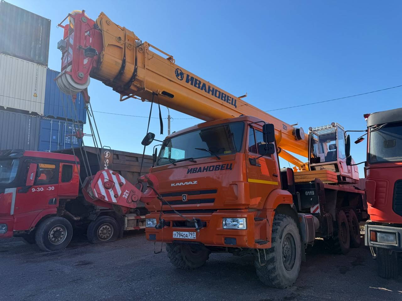 Ивановец КС-55717К-3T КАМАЗ-43118 (6x6) г/п 32т. вылет 29(38)м,  1 400 км, 2023 года в лизинг