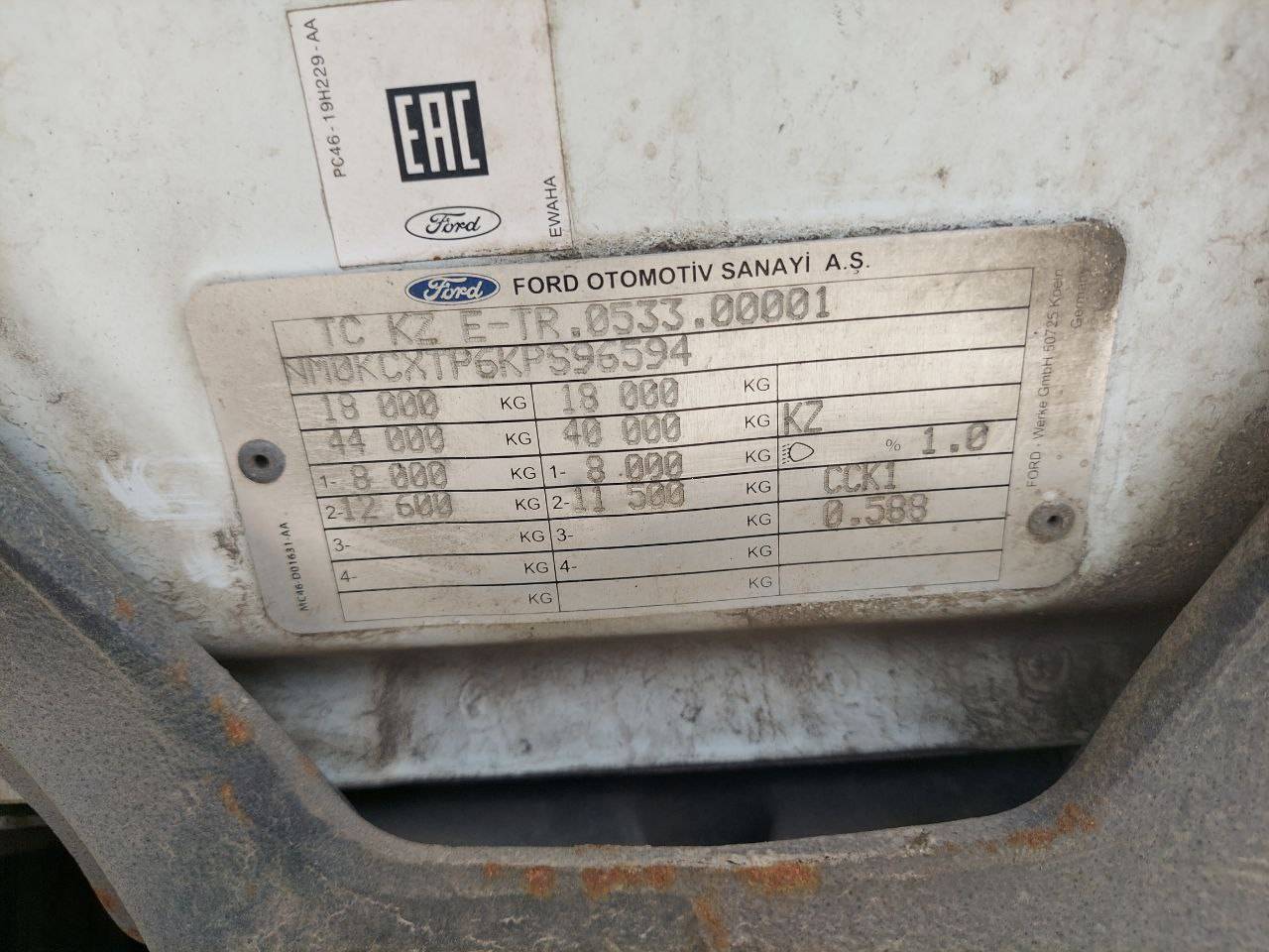 Ford F-MAX (CCK1) 1850T Лот 000007667