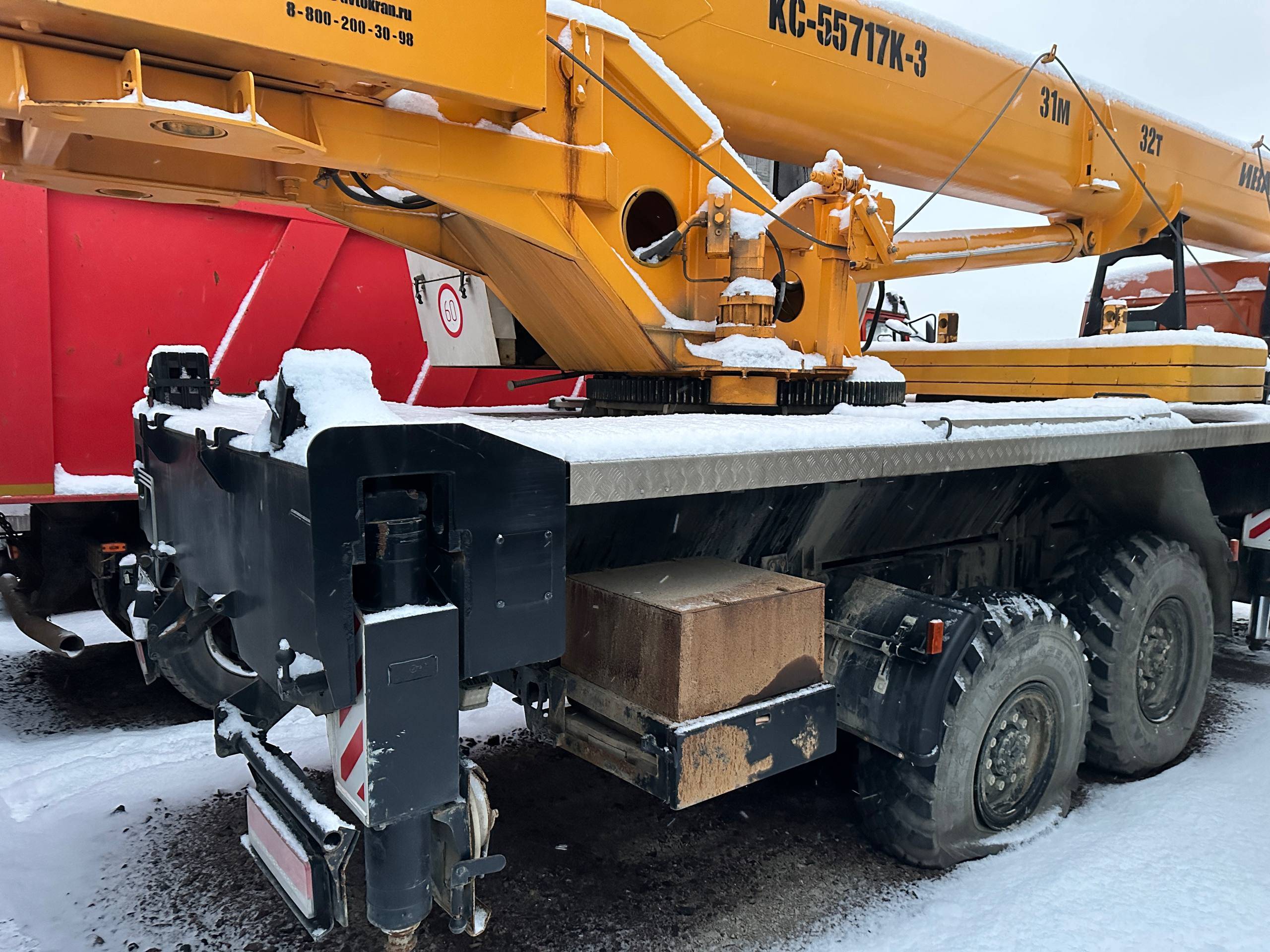 Ивановец КС-55717К-3T КАМАЗ-43118 (6x6) г/п 32т. вылет 29(38)м,  1 400 км, 2023 года в лизинг