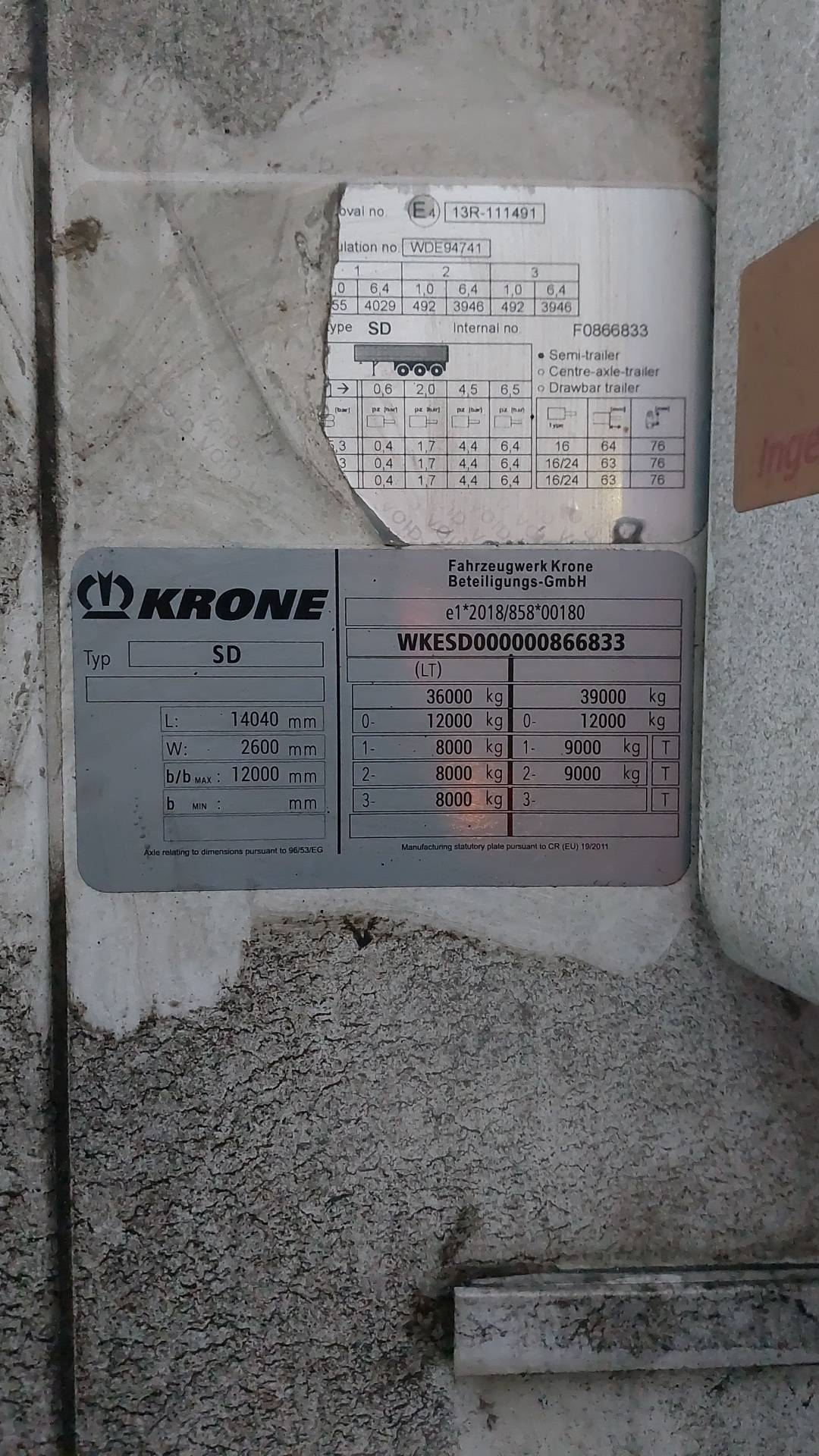 KRONE Рефрижератор SD, 2019 года в лизинг
