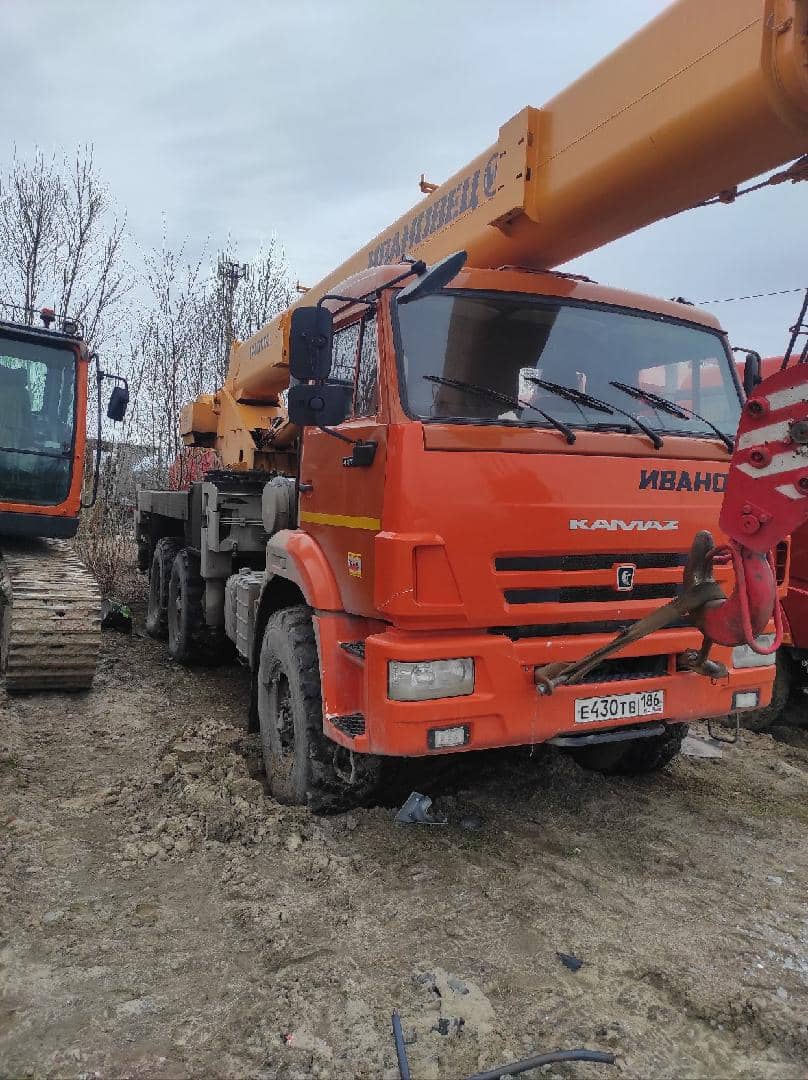 Ивановец КС-45717К-3 КАМАЗ-43118 (6x6) г/п 25т вылет 19,0(21,0)м.,  1 100 км, 2023 года