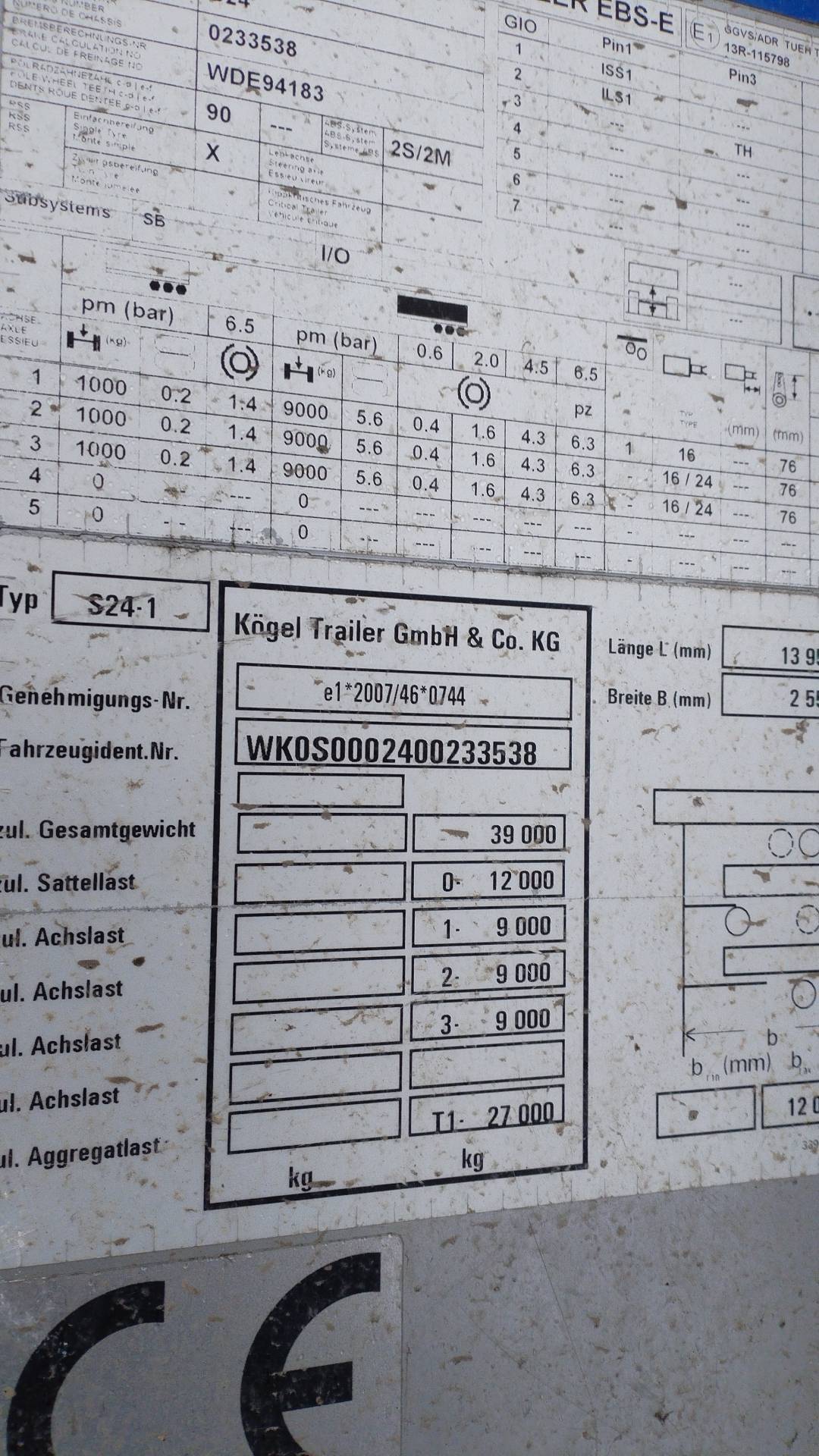 KOGEL Шторный S24-1 (SNCО 24), 2018 года в лизинг