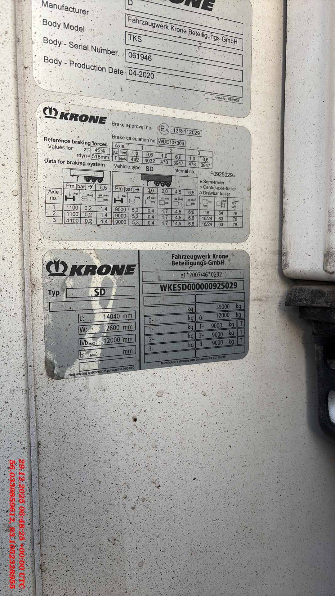 KRONE Рефрижератор SD, 2020 года в лизинг