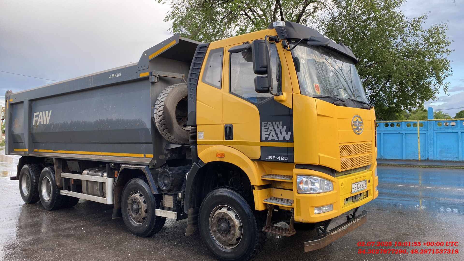 FAW CA3311P66K24T4E5 8х4,  143 417 км, 2021 года в лизинг