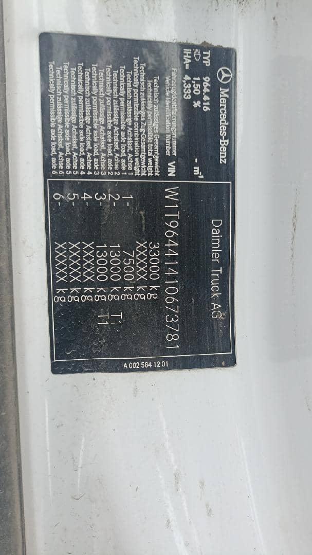 Mercedes-Benz Arocs 3348 S 6x4 (ClassicSpace),  287 278 км, 2023 года в лизинг