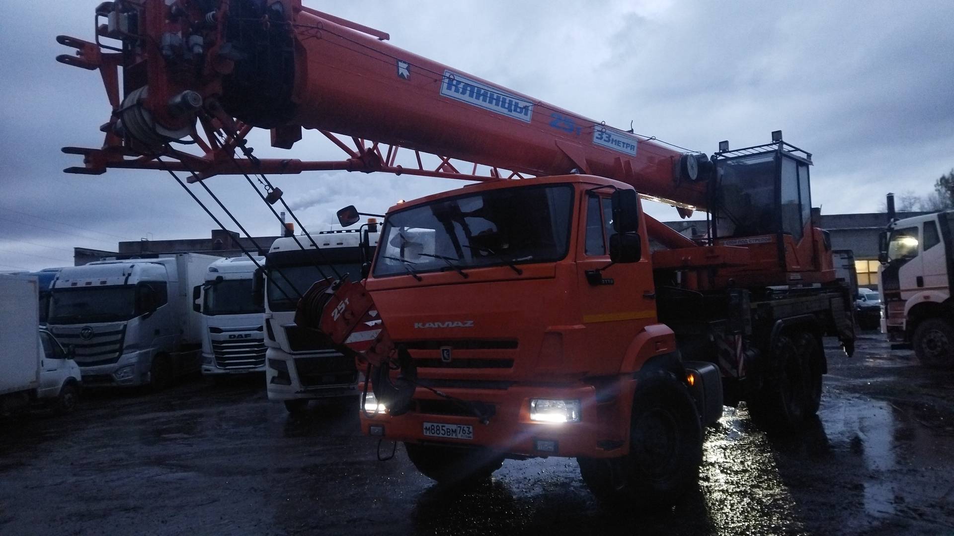 Клинцы ПКС-55713-5К-4В КамАЗ-43118 (6х6) г/п 25т. стрела 33м.,  28 537 км, 2020 года в лизинг