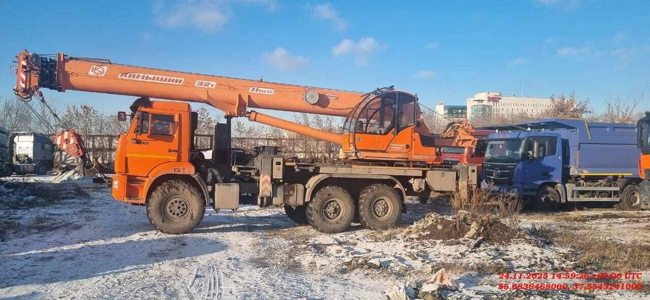 Камышинский Крановый Завод КС-55729-5K-31 KAMAZ-43118 (6х6) г/п 32т. стрела 31м. ,  16 582 км, 2022 года в лизинг
