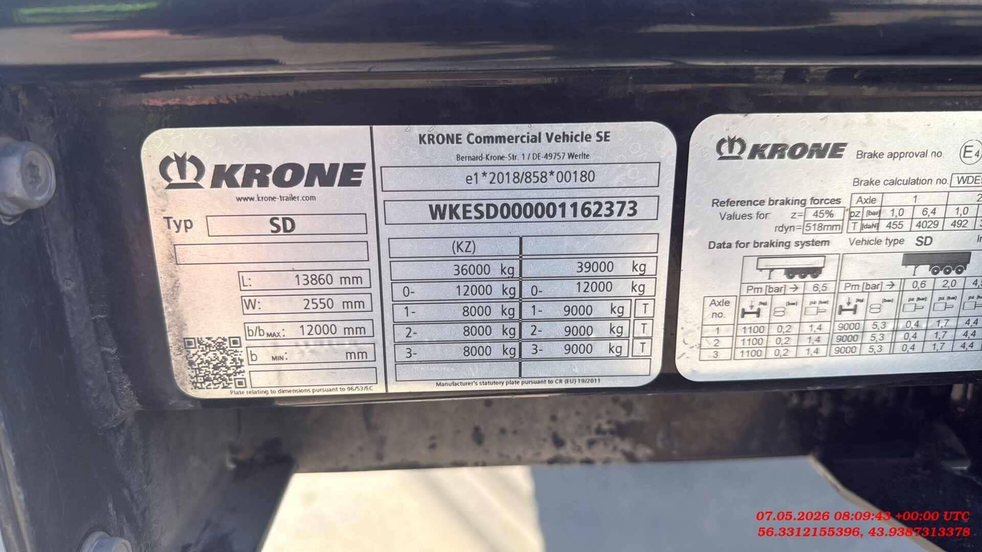 KRONE Шторный SD, 2024 года в лизинг
