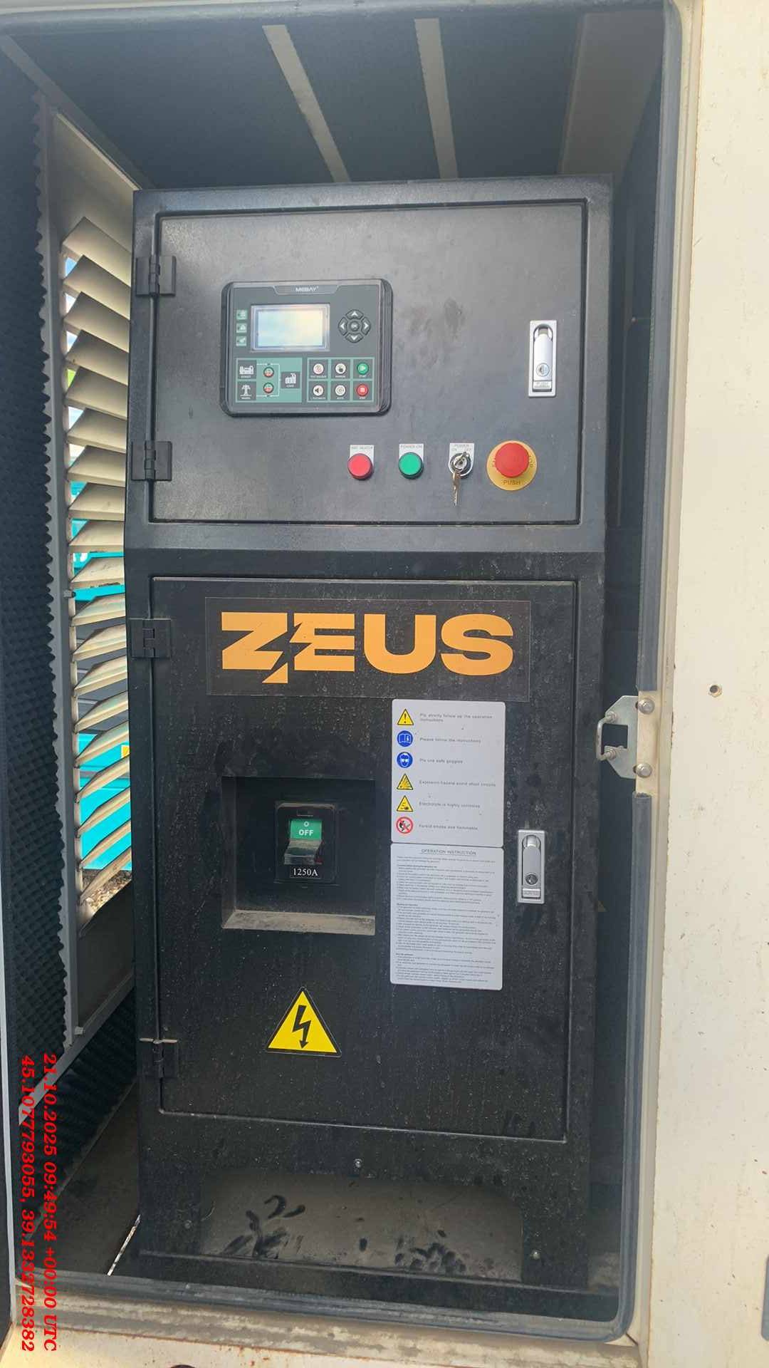 ZEUS AD510-T400D Дизельный генератор