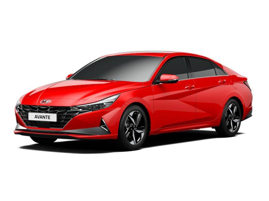 Hyundai Avante - Fiery Red Pearl