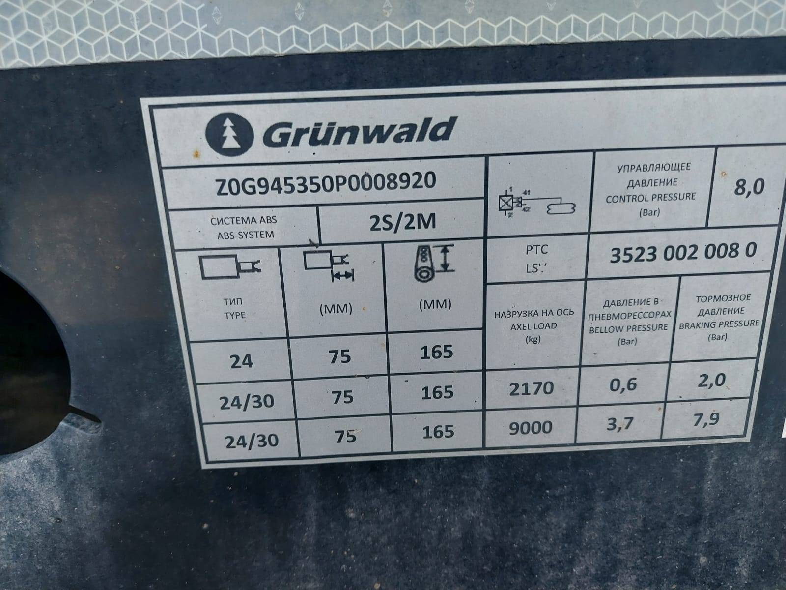 Grunwald Самосвальный TSt 34 (9453-0000010-50) Лот 000002514