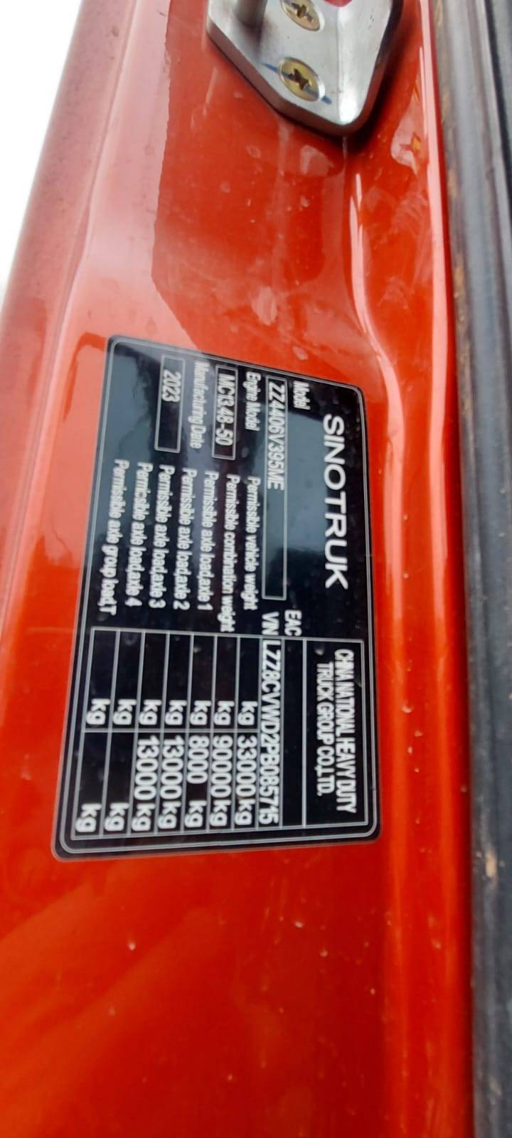 Sitrak ZZ4406V395ME 6x6 Лот 000008489