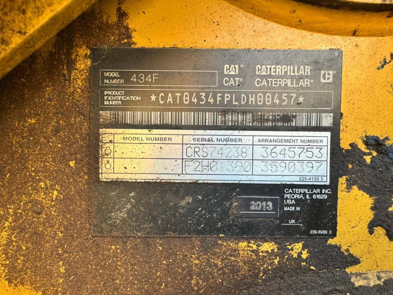 CATERPILLAR 434F Лот 000003176