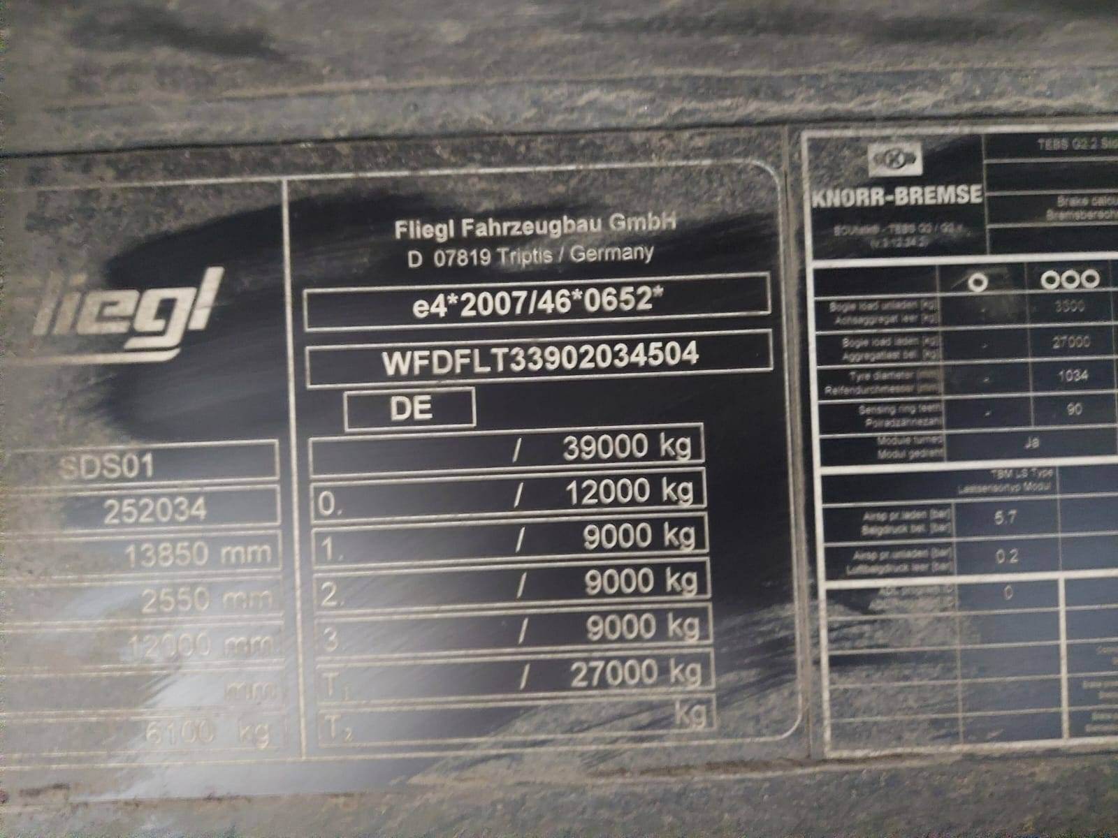 Fliegl SDS 350 Лот 000006057